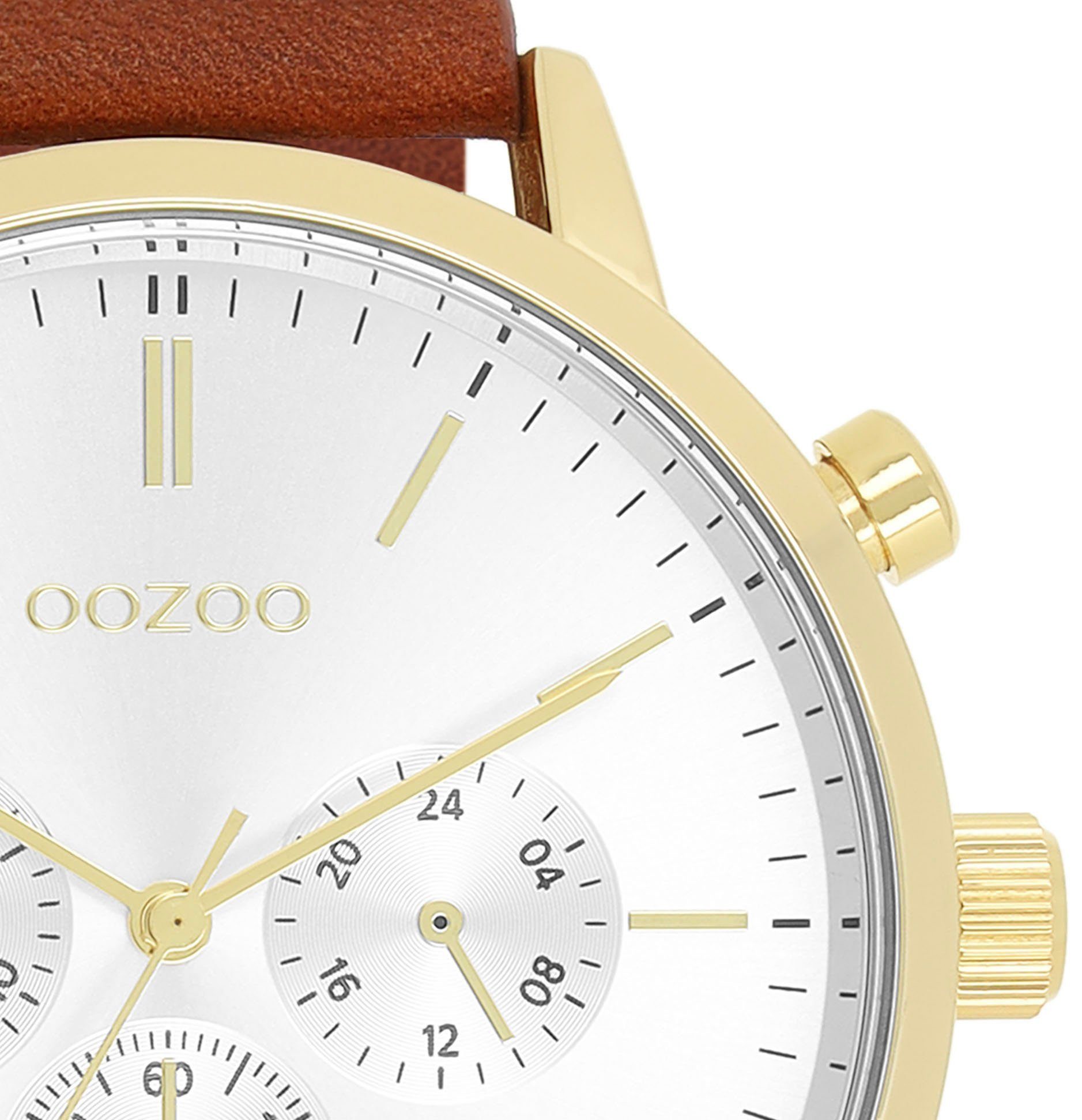 OOZOO Quarzuhr C11201, Armbanduhr, Herrenuhr, Lederarmband, günstig online kaufen