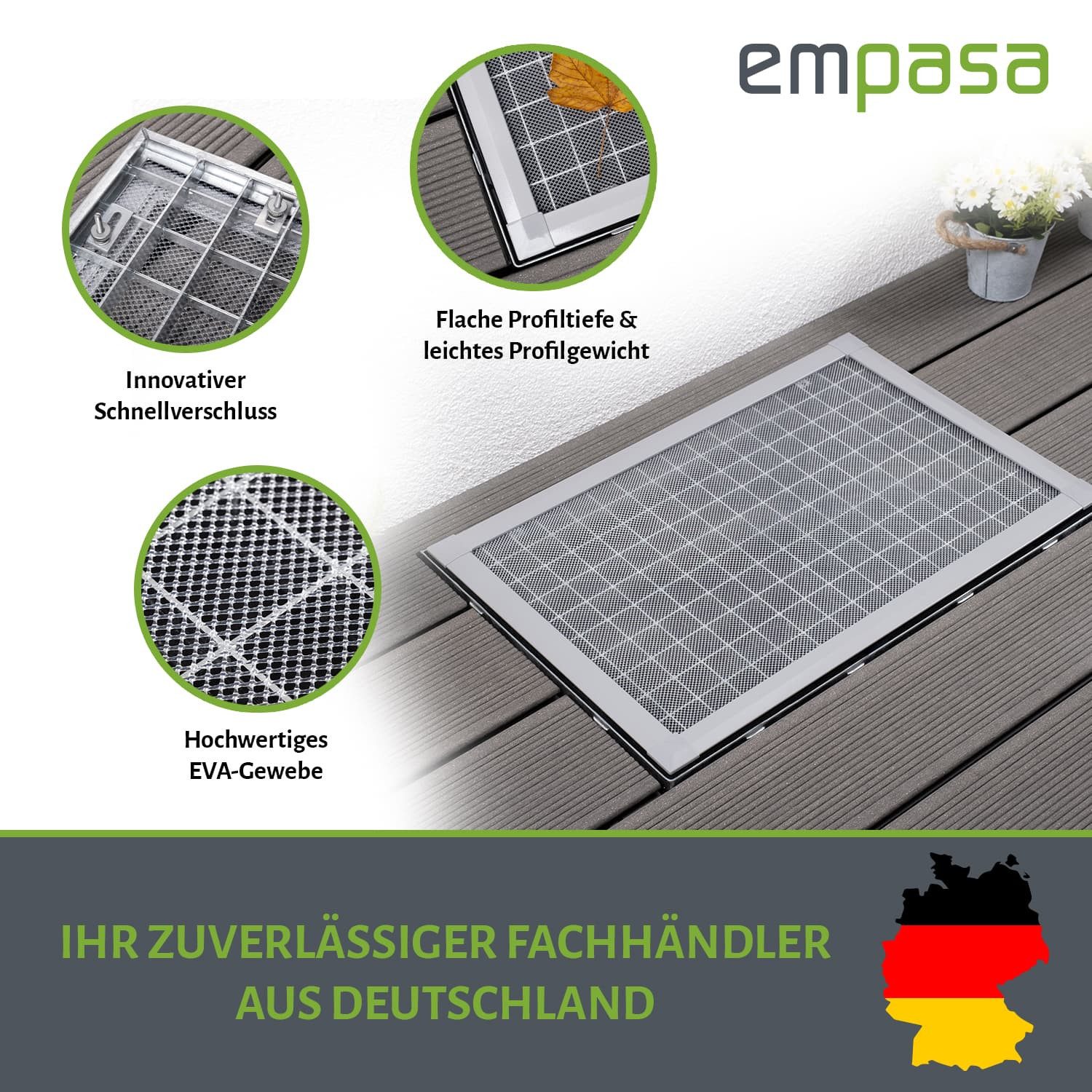 empasa Lichtschachtabdeckung "EXPERT", Lichtschachtabdeckung Kellerschachtabdeckung individuell kürzbar