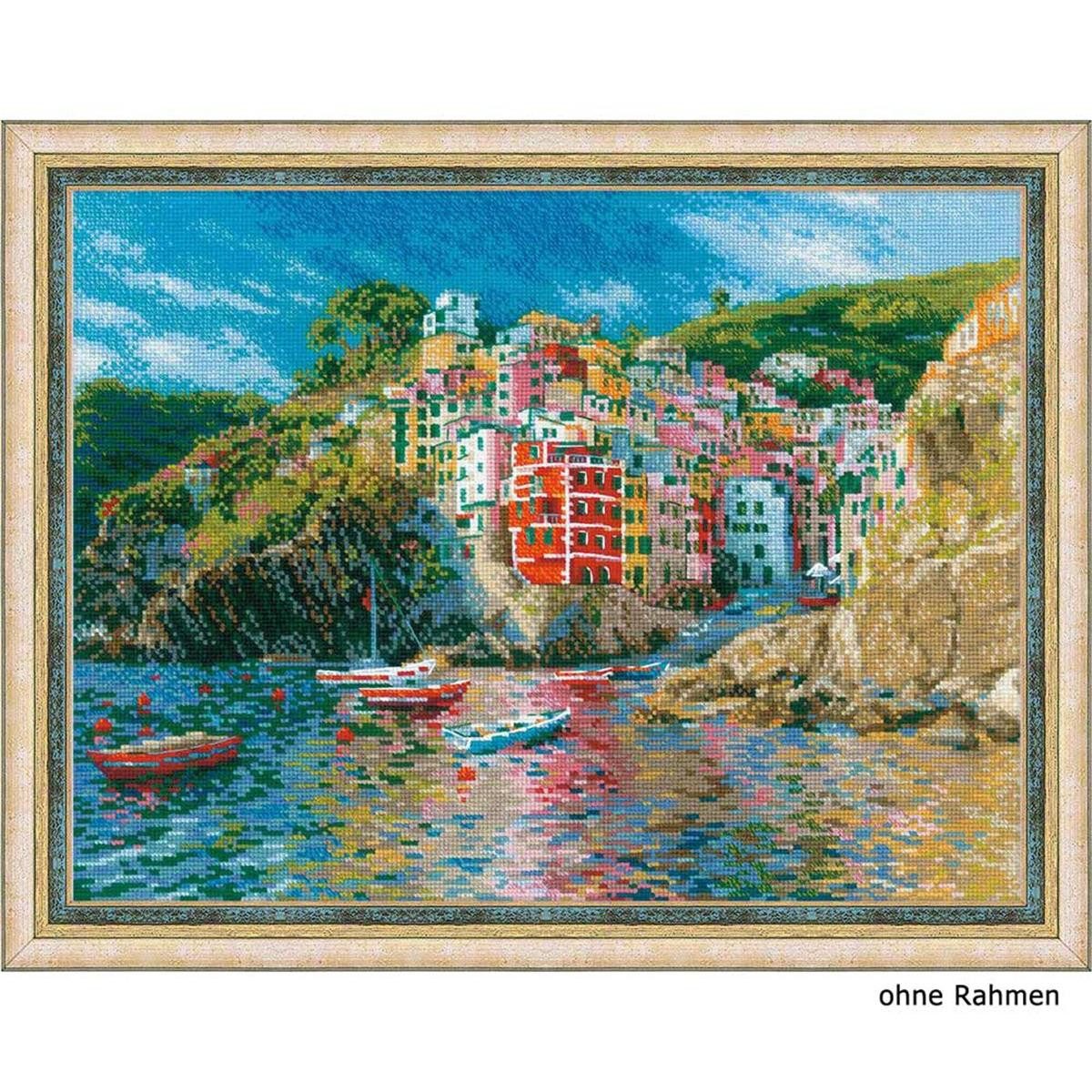 Riolis Kreativset Riolis Kreuzstich-Set "Ligurien", Zählmuster, (embroidery kit by Marussia)