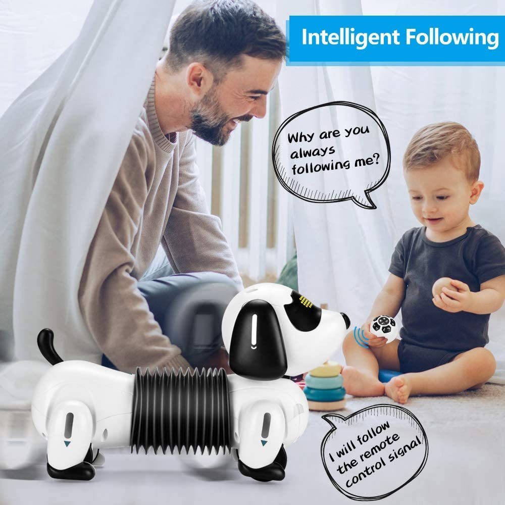 autolock RC-Roboter Intelligenter Roboter Hund,programmierbarer Roboter-Welpe, mit Singen,Tanzen,Sprechen für Kinder, interaktiver Spielzeug
