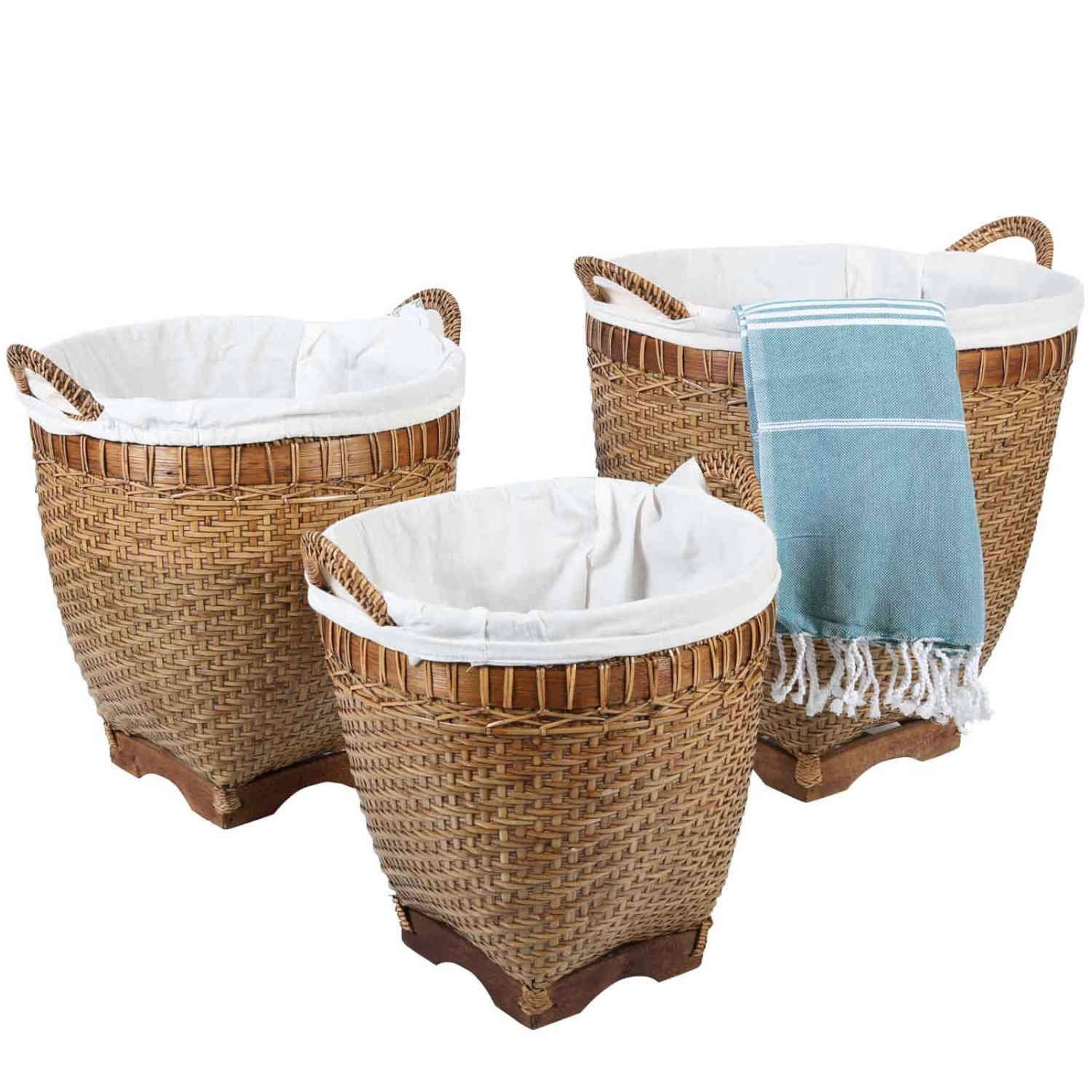 Casa Moro Wäschekorb Rattan Wäschebehälter LEA günstig online kaufen