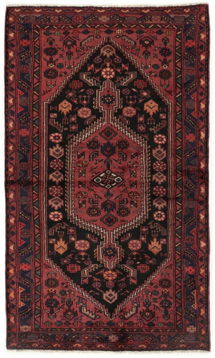 Orientteppich Hamadan 144x239 Handgeknüpfter Orientteppich / Perserteppich, Nain Trading, rechteckig, Höhe: 8 mm