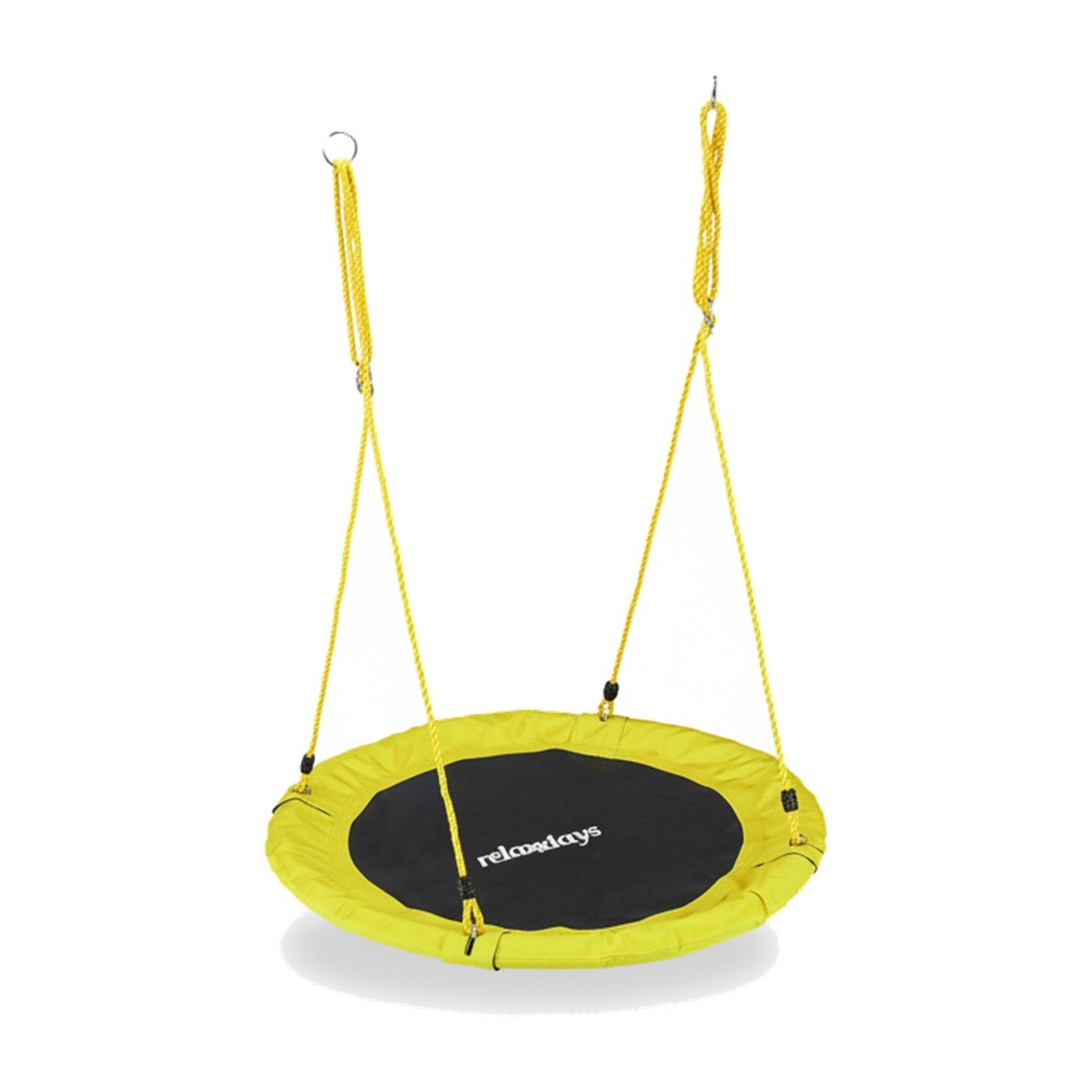 relaxdays Nestschaukel 110 cm, gelb