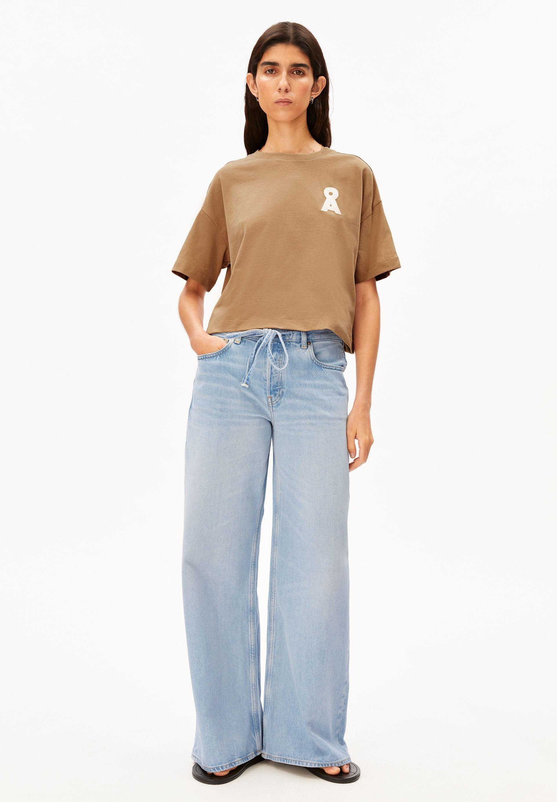 Armedangels T-Shirt ALBERTARAA T-Shirt aus recyceltem Baumwoll Mix Loose Fit