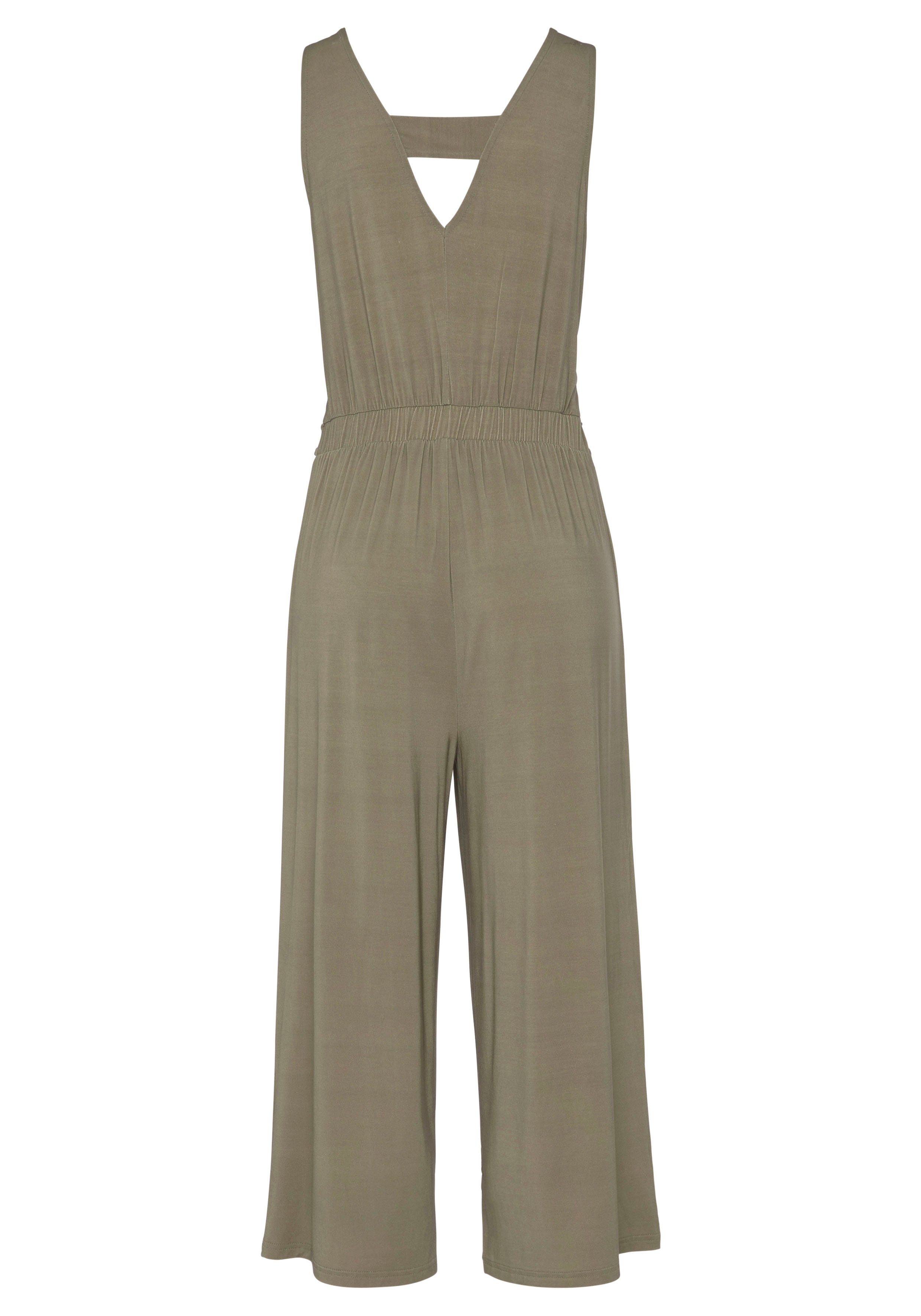 khaki LASCANA Culotte-Overall