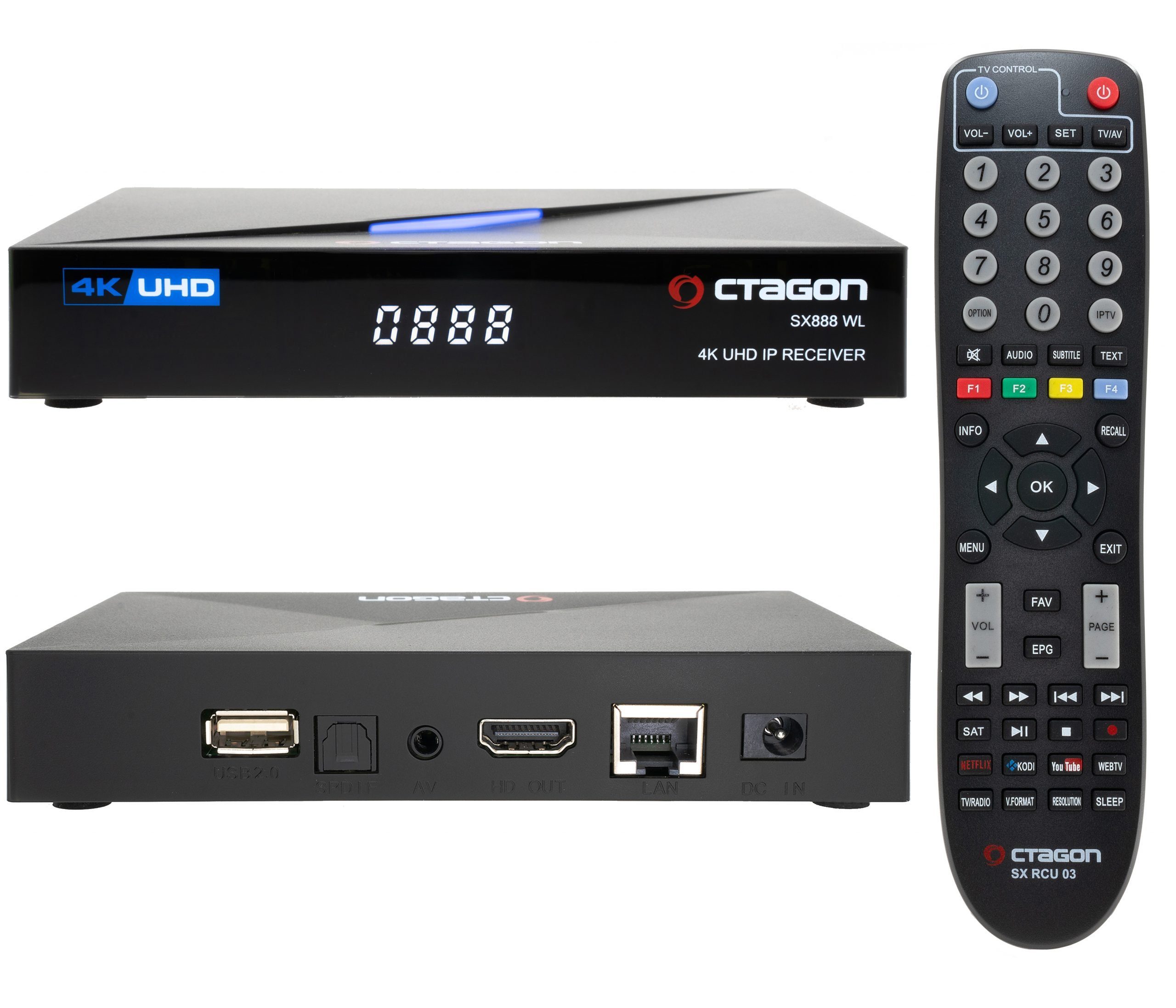 Wi-Fi UHD TV OCTAGON 5G Receiver Smart E2 WL Streaming-Box SX888 4K V2 Linux IP