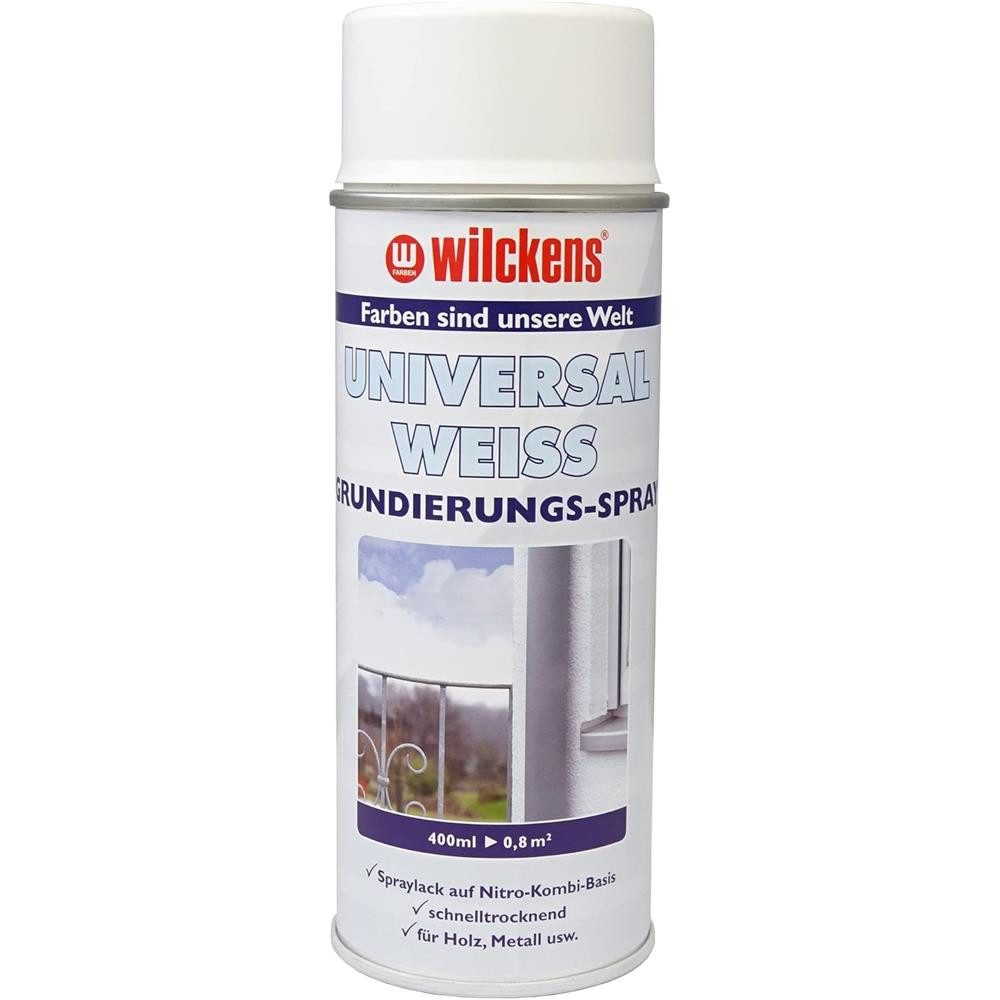 Wilckens Farben Sprühlack-Grundierung Universal Weiß Spray 400ml Grundierung Lackspray