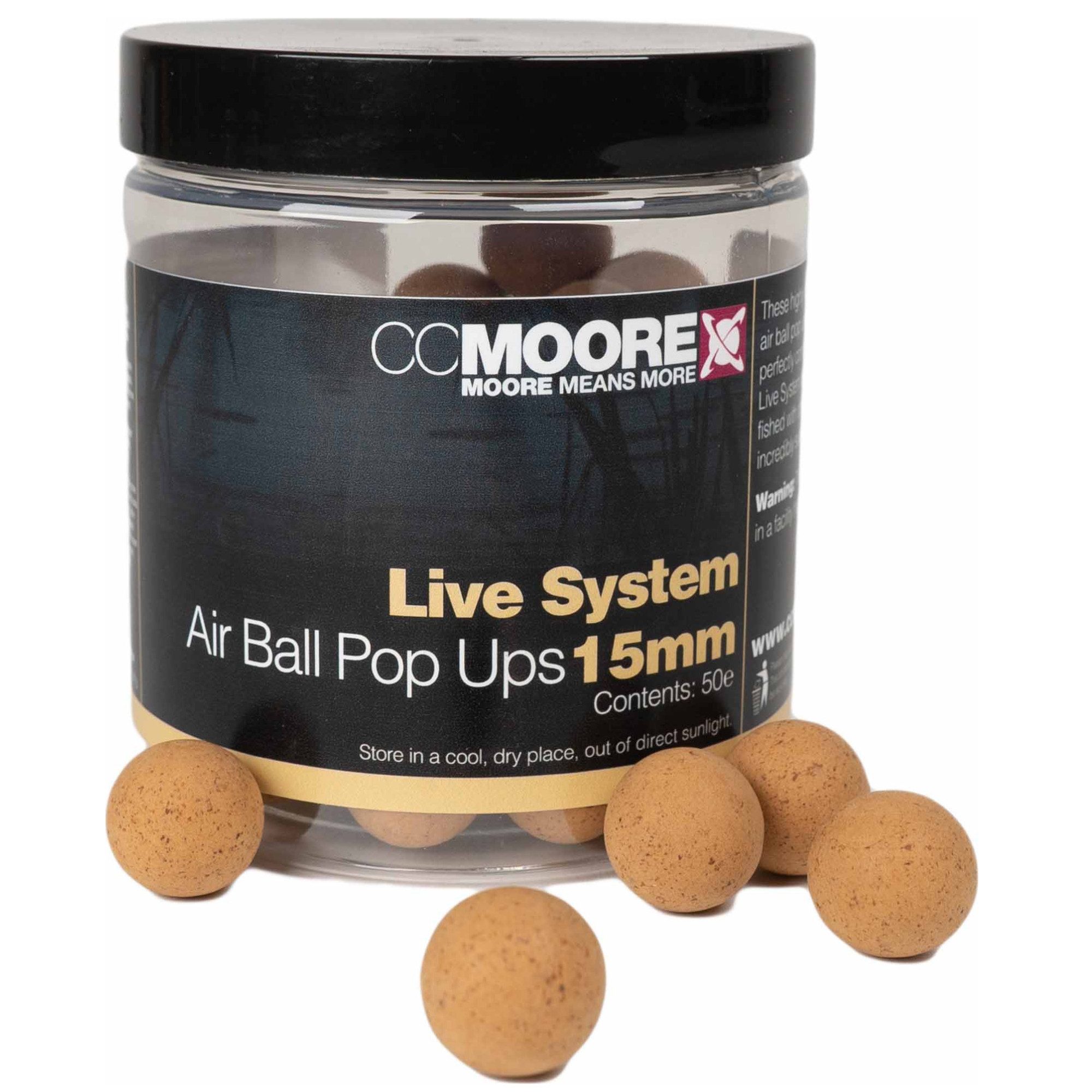 CC Moore Fischboilies Live System Air Ball Pop Ups 15mm