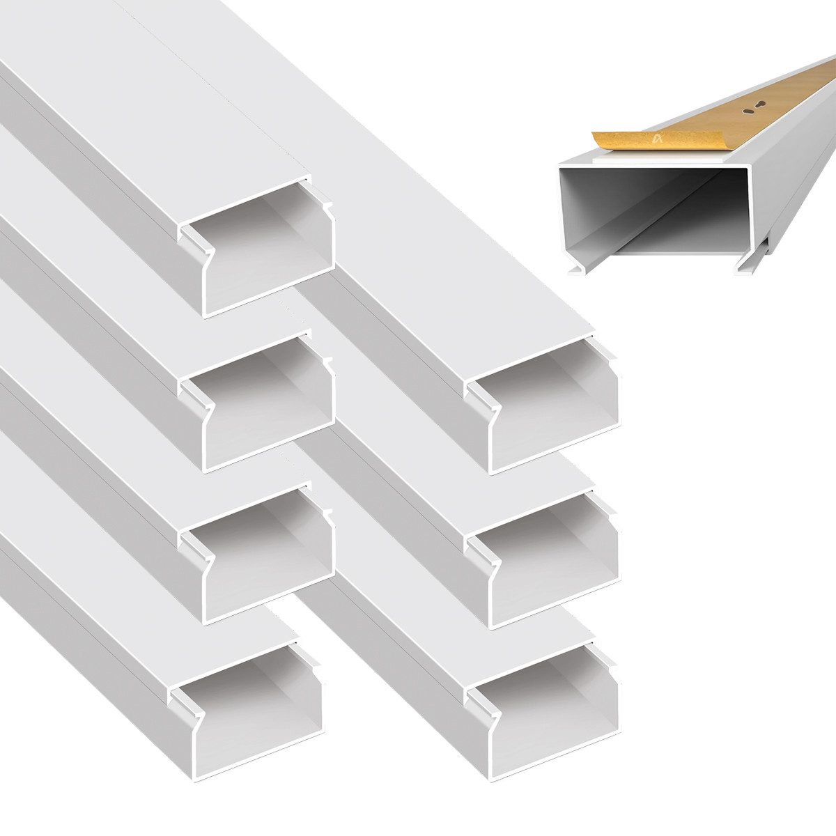 ARLI Kabelkanal Installationskanal Kabelleiste, selbstklebend