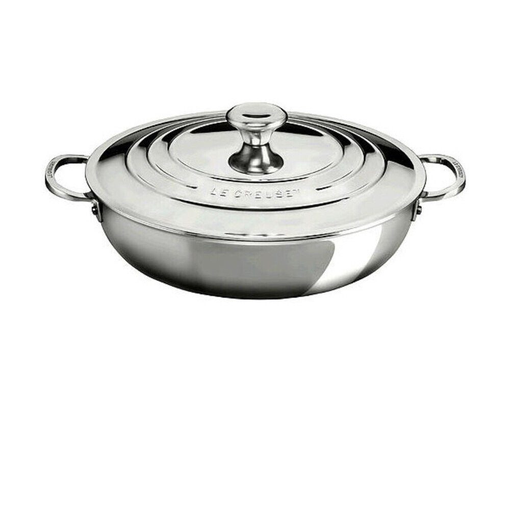 LE CREUSET Bratpfanne Profipfanne 30 cm edelstahl