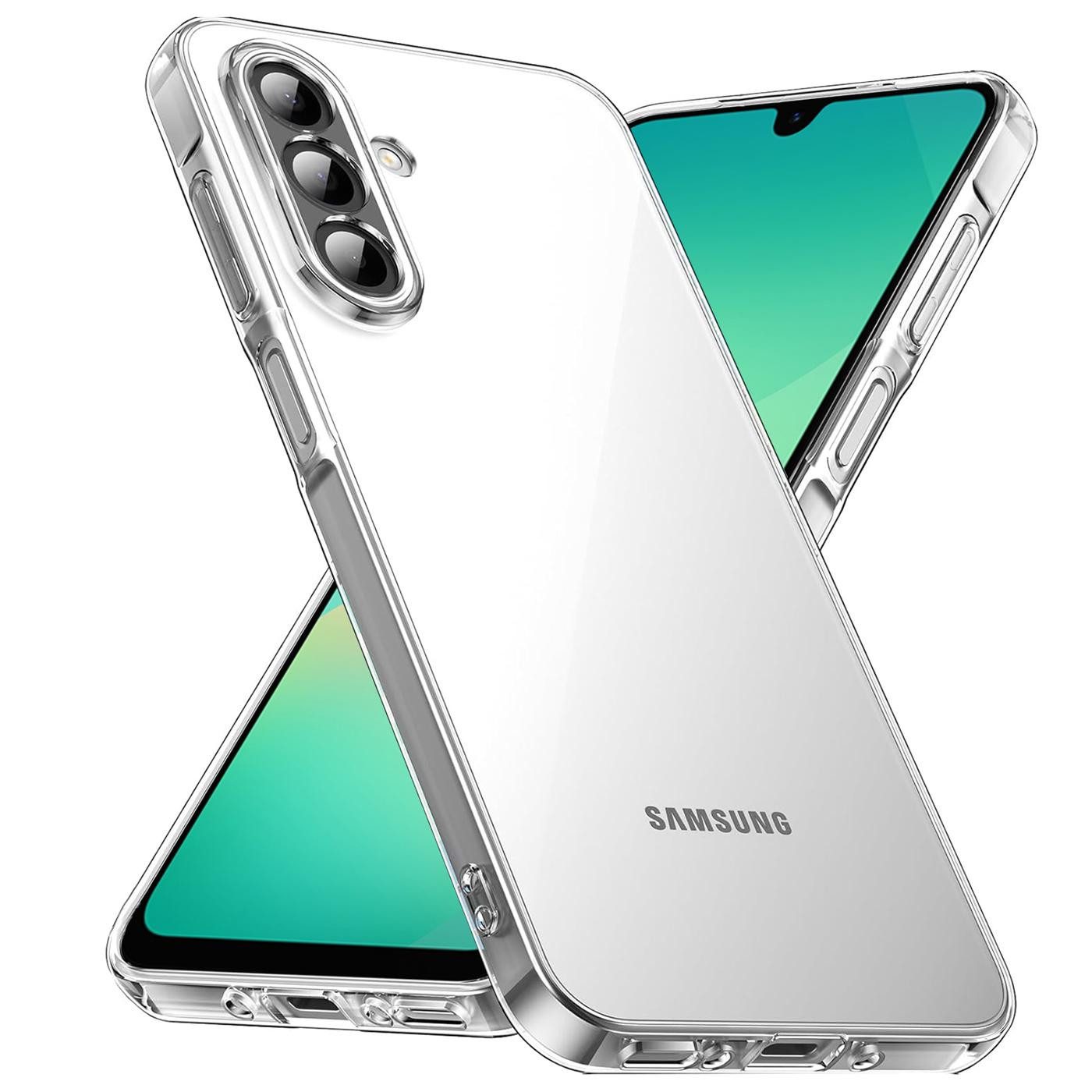 CoolGadget Handyhülle Silikon Handy Hülle Slim für Samsung Galaxy A27 5G, dünne TPU Schutzhülle Case in transparent / durchsichtig
