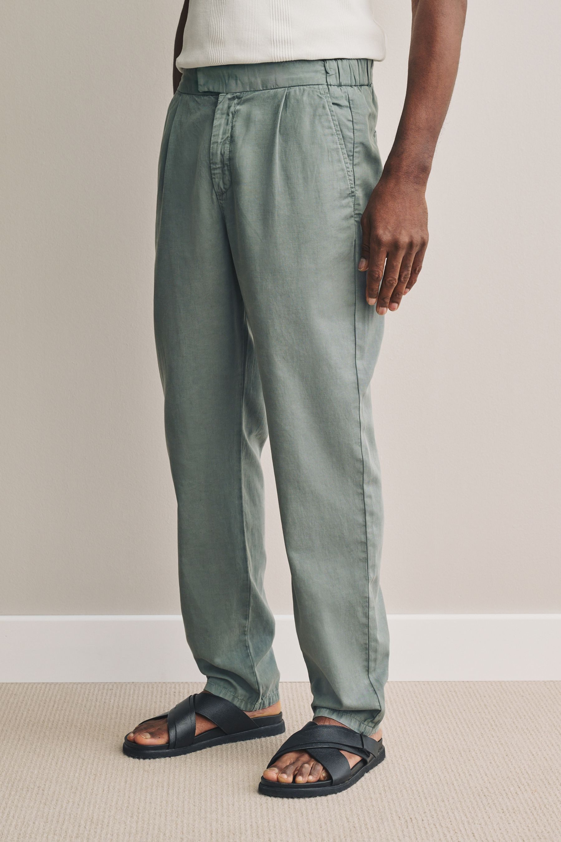 Next Leinenhose Signature Hose aus weichem Lyocell (1-tlg)