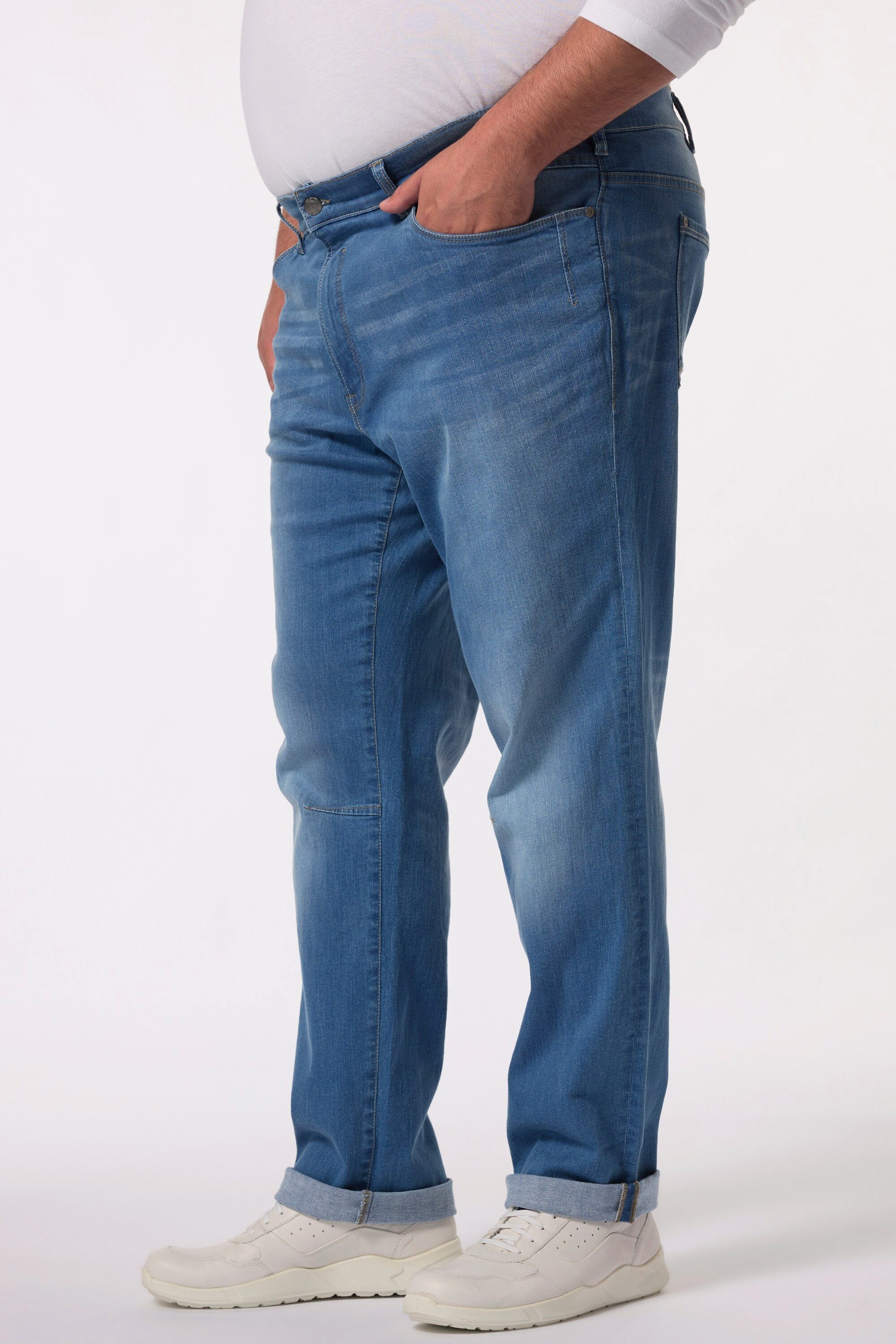 Men Plus 5-Pocket-Jeans Jeans Denim Straight Fit 5-Pocket