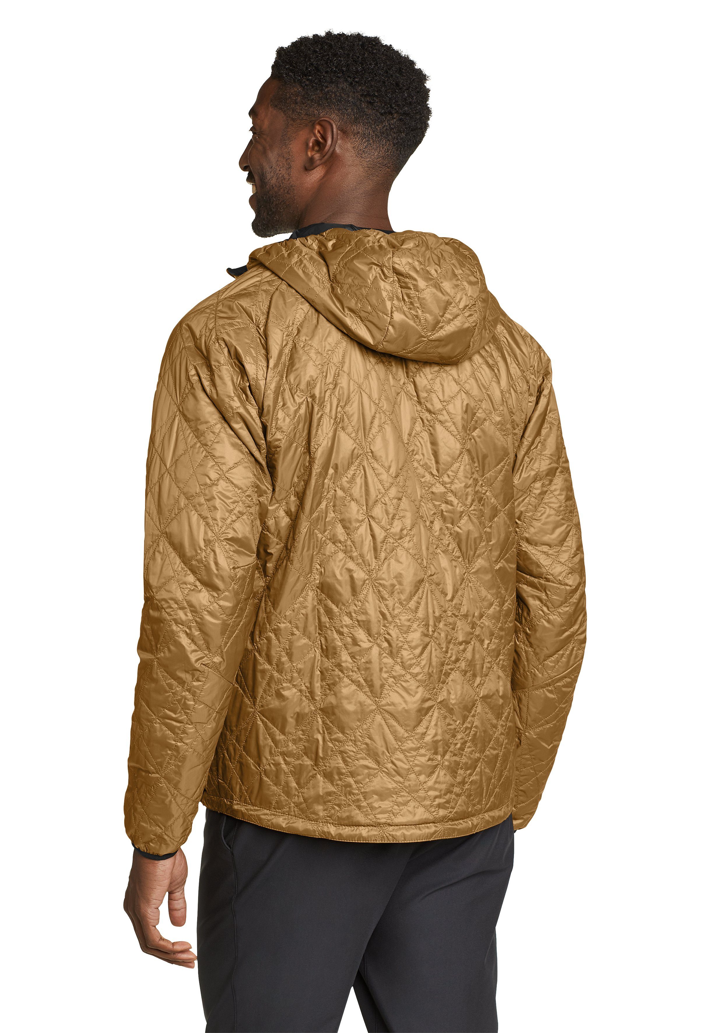 Eddie Bauer Funktionsjacke mit Astrolite Kapuze antik Bronze Reversible Jacke