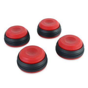 keepdrum SSA300RD Lautsprecherständer, (bis 10,00 Zoll, Boxen-Füße, Schwingungsdämpfer 4-Stück, in Rot)