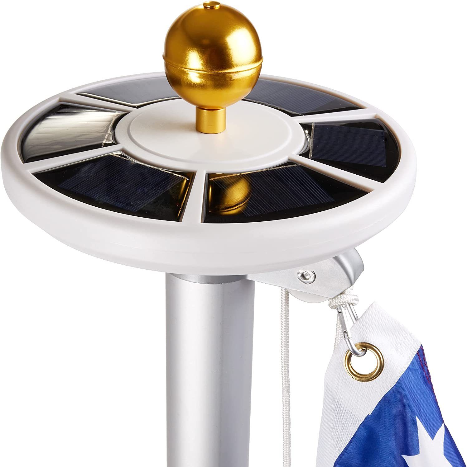 BRUBAKER LED Solarleuchte Fahnenmast Solar Licht günstig online kaufen