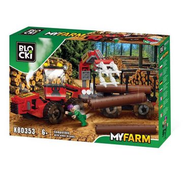 Blocki Konstruktions-Spielset BLOCKI MyFarm Greiffahrzeug Bauernhof Bausatz Spielzeug 241 Teile