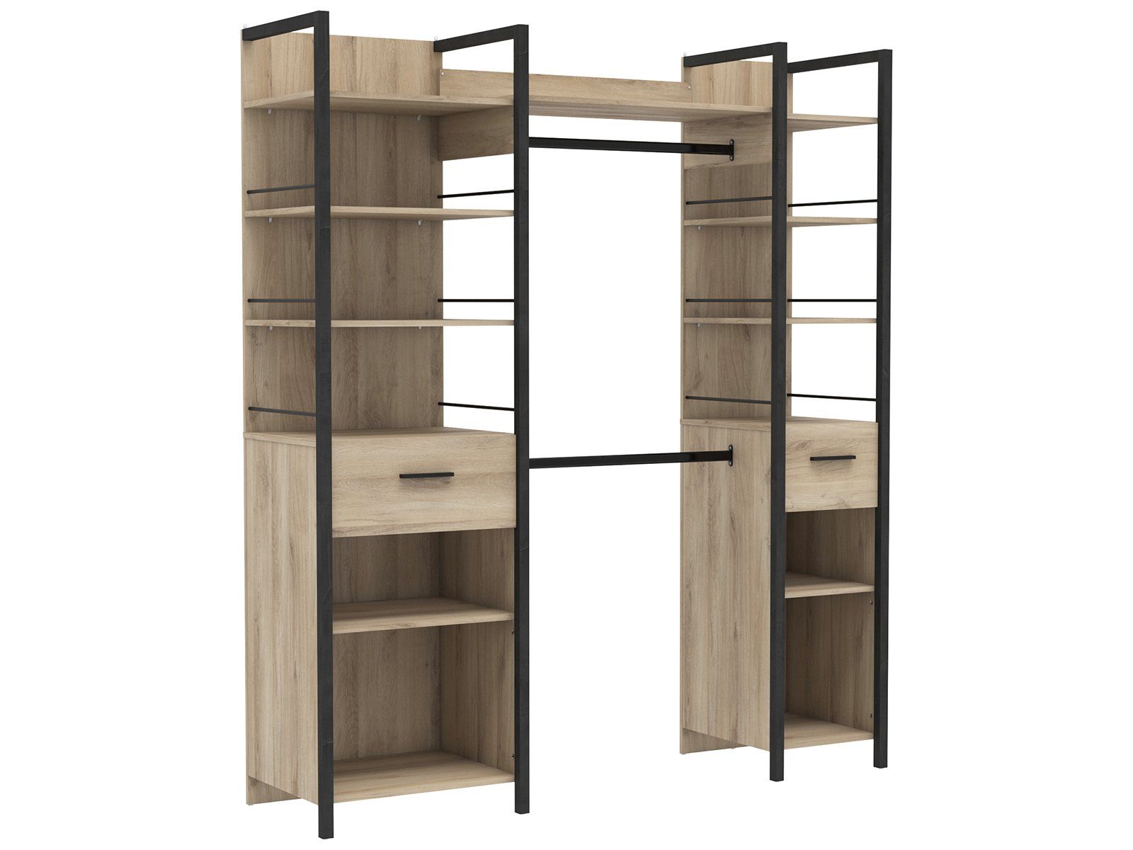 PREISBRECHER Kleiderschrank Roseville 180 x 207.5 x 49.5 cm (B/H/T) günstig online kaufen