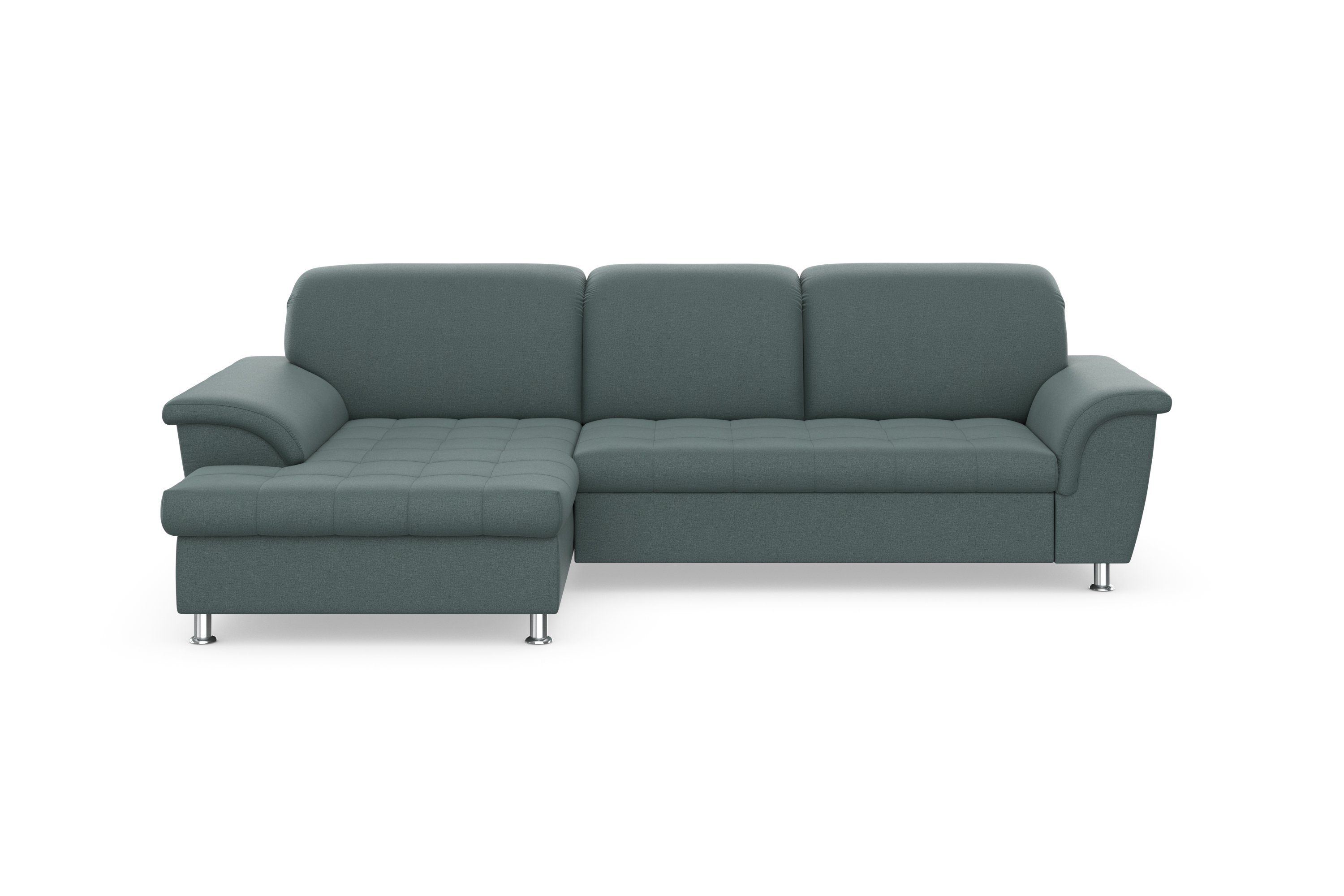 DOMO collection Ecksofa Franzi, wahlweise Bettfunktion, Kopfteilverstellung und mit Bettkasten