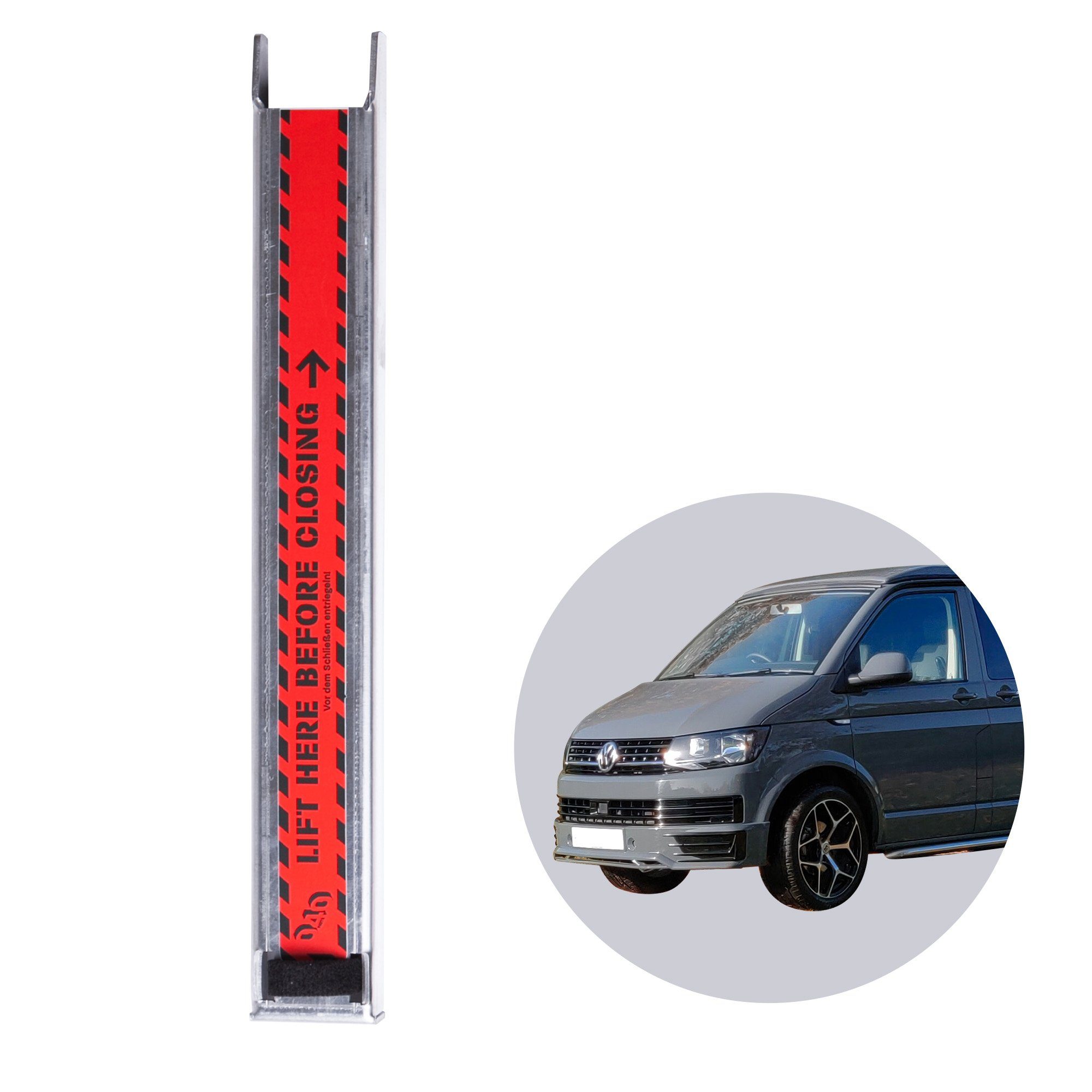 Spanngurt 040Parts Heckklappenaufsteller BREIT kompatibel für VW T5, T6, T7