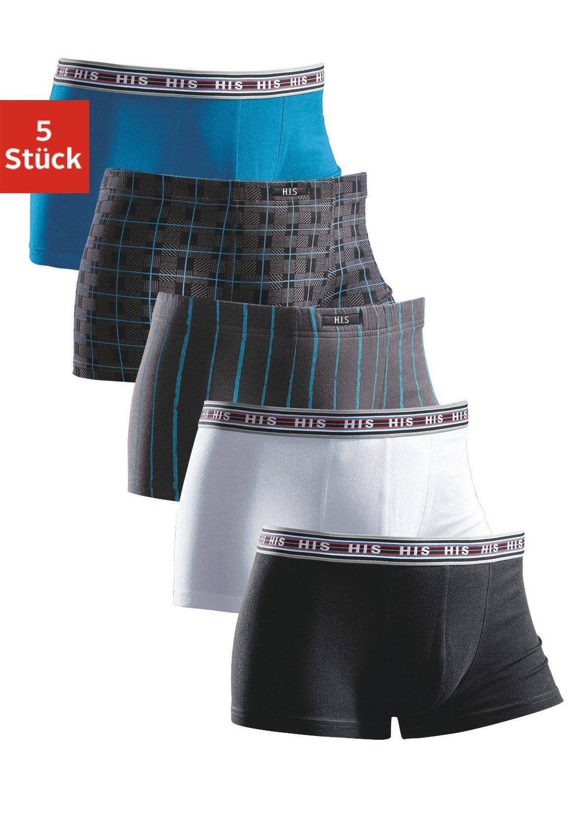 H.I.S Boxer (Packung, 5-St) aus Baumwoll-Stretch