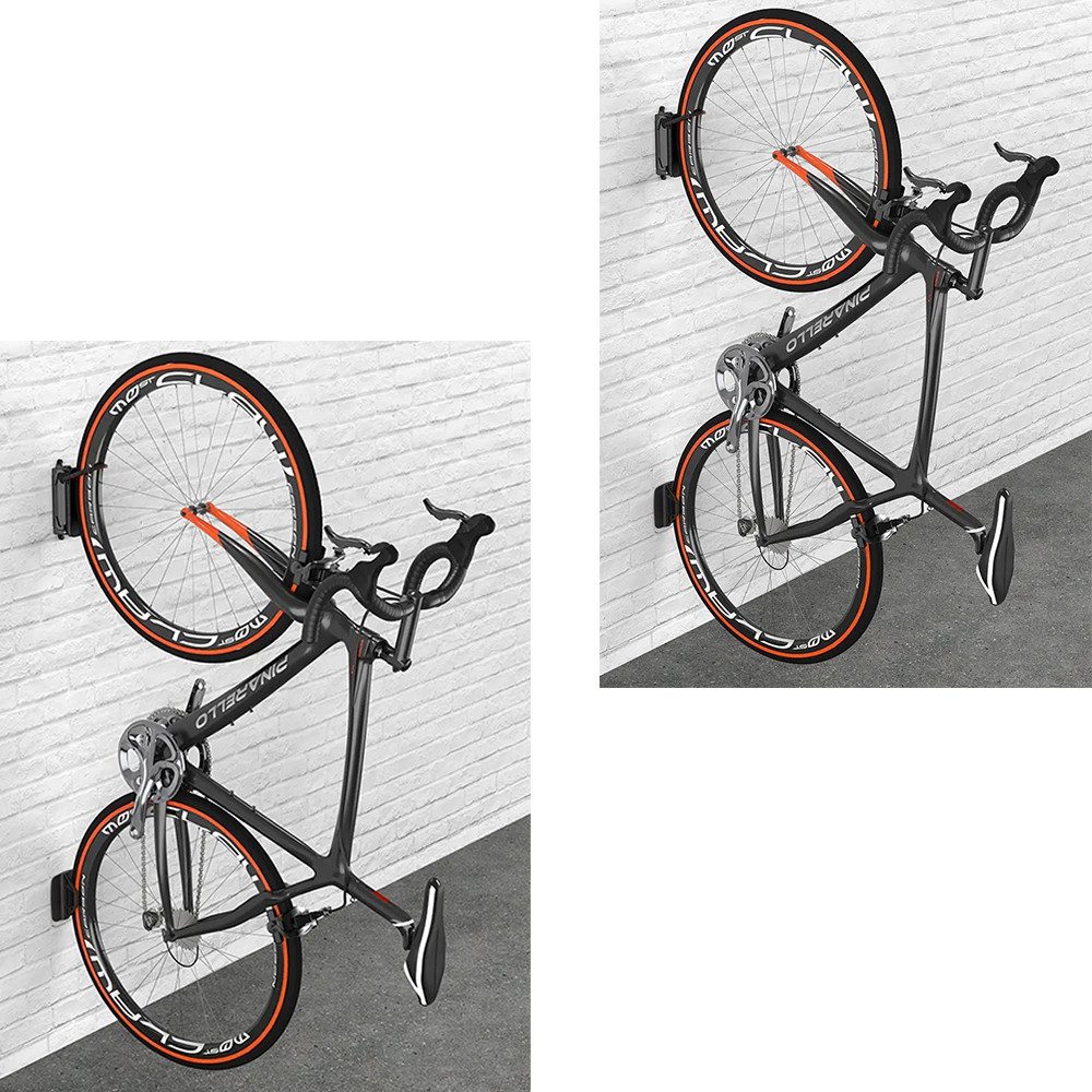 Cranit Fahrradständer Set 2x Fahrrad Wandhalterung vertikal / Fahrradlift schwenkbar FH1 sch