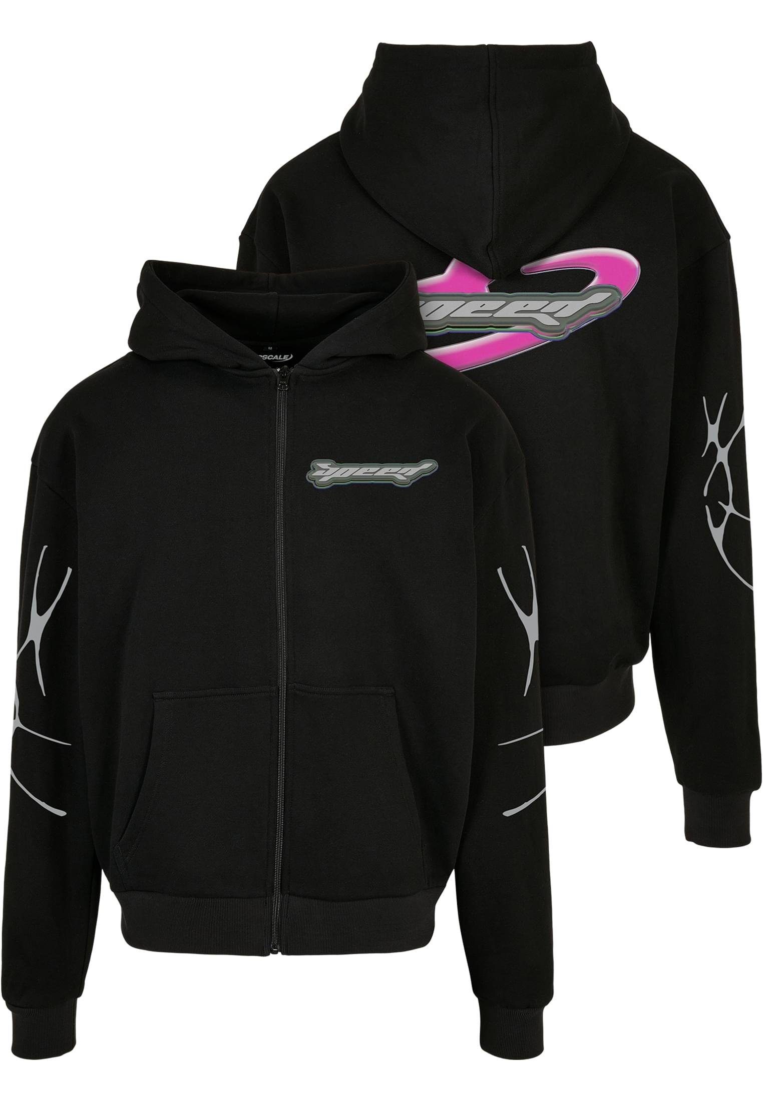 Sweatjacke Upscale by Mister Tee Herren Speed Logo Zip Jacket