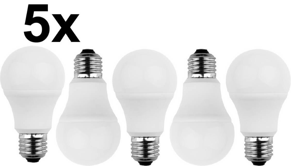 BLULAXA LED-Leuchtmittel BLULAXA 5x LED Lampe A60 E27 8W 810lm warmweiß, Leuchtmittel-Set