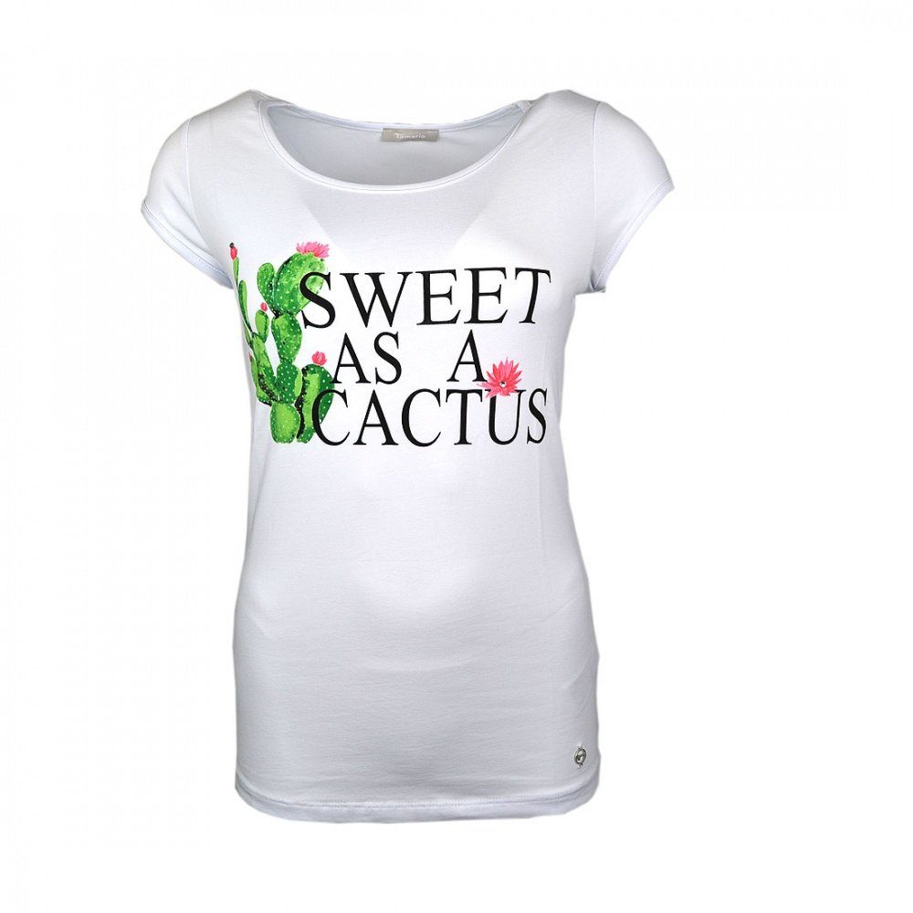 Tamaris T-Shirt Sweet Cactus Aufdruck "Sweet as a Cactus"