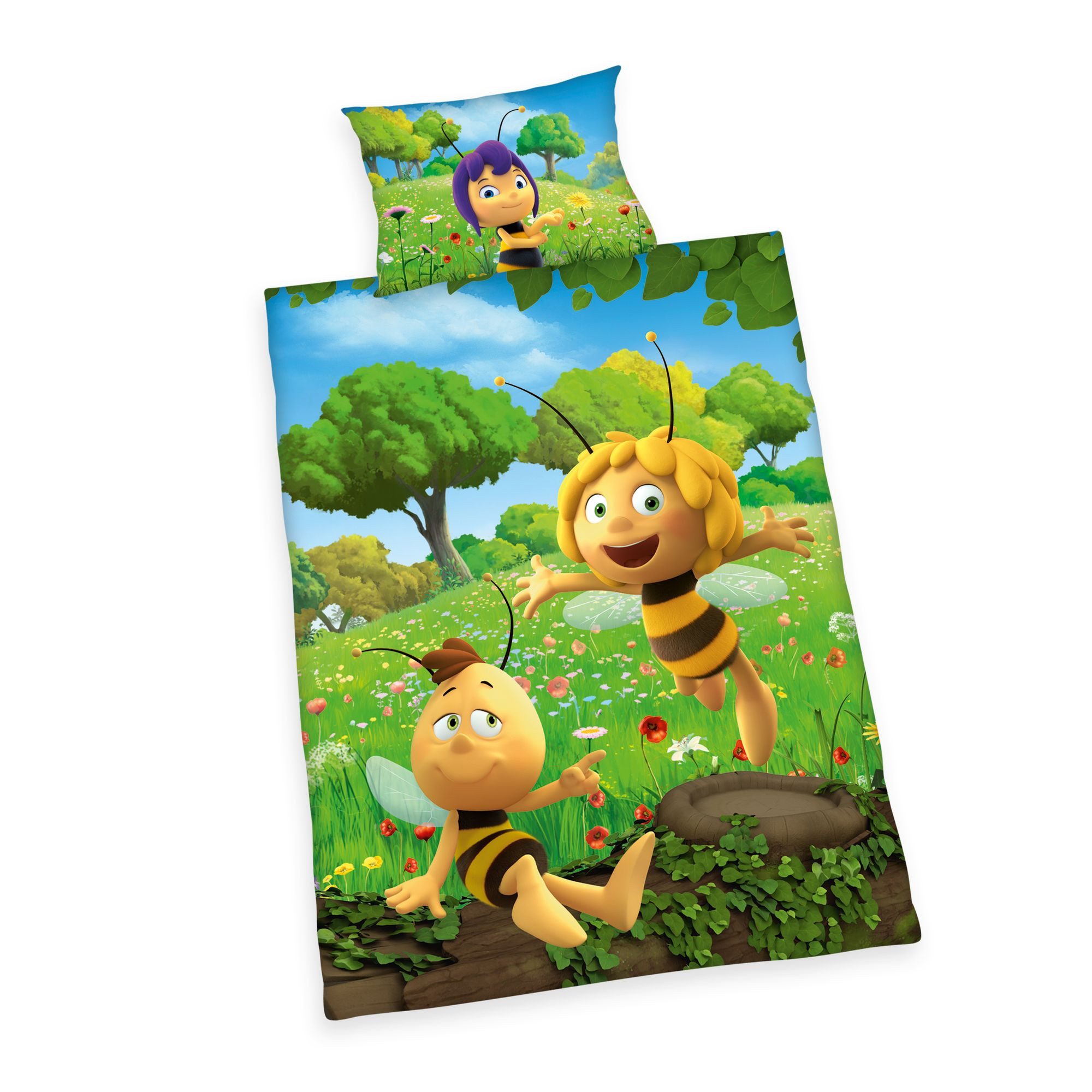 Herding Babybettwäsche Herding Biene Maja Baby Bettwäsche, 40 x 60 cm + 100 günstig online kaufen