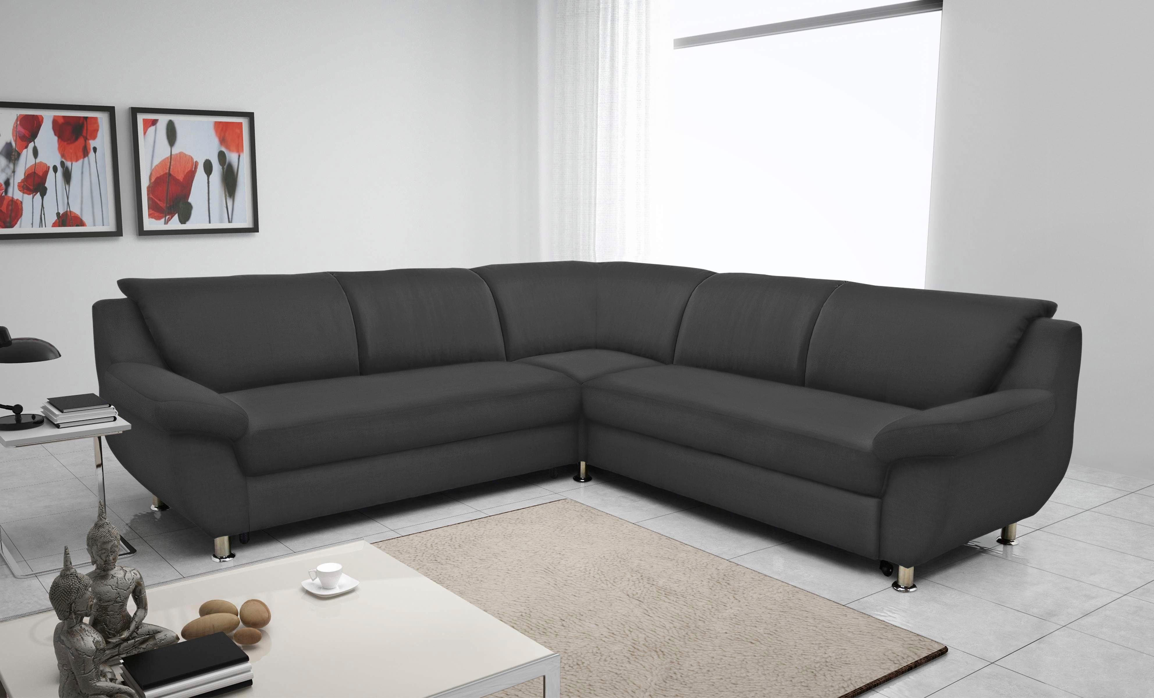 DOMO collection Ecksofa Pilar, gleichschenklig, wahlweise mit Bettfunktion