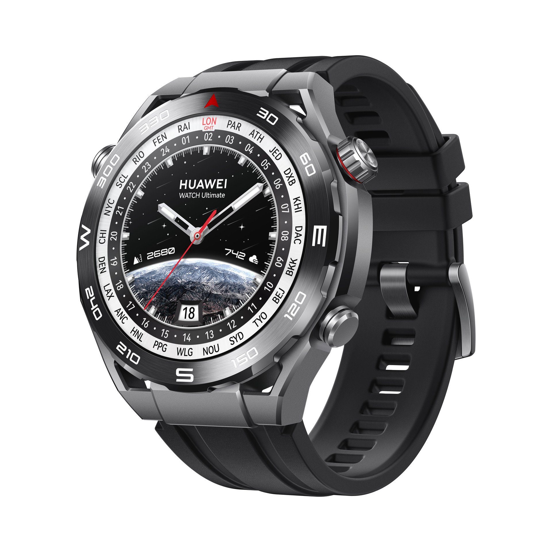 Huawei Watch Ultimate Smartwatch (3,81 cm/1,5 Zoll, Proprietär) schwarz | Schwarz