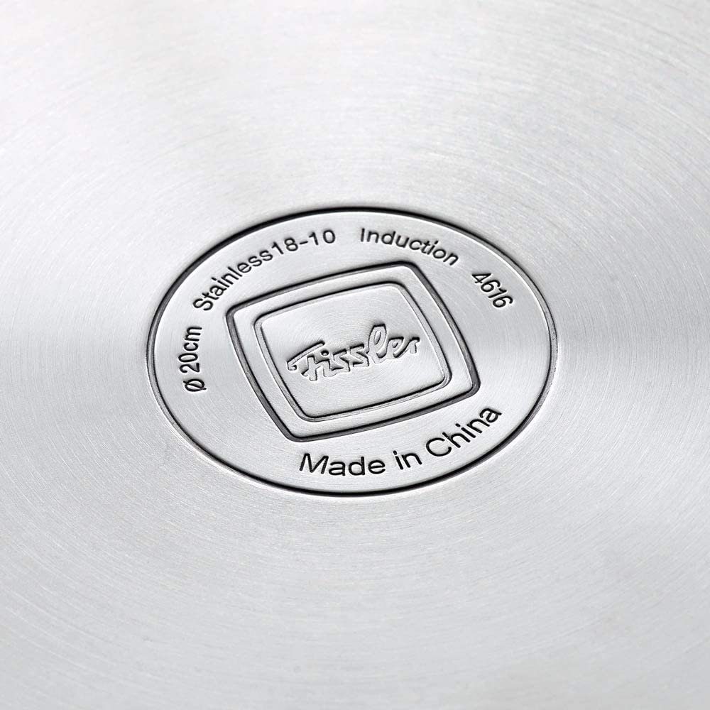 Fissler Bratpfanne häppchen, Edelstahl 18/10 (1-tlg), Induktions-geeignet, unbeschichtet