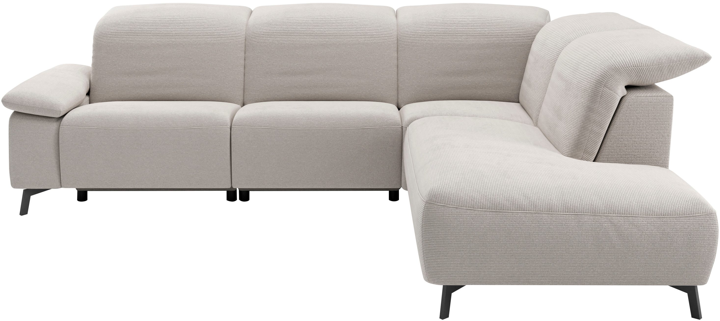 Musterring Ecksofa MR 370, intelligenter Komfort im modernen Design, Optionale Relaxfunktion, flexible Kopfteile & klappbare Armlehnen