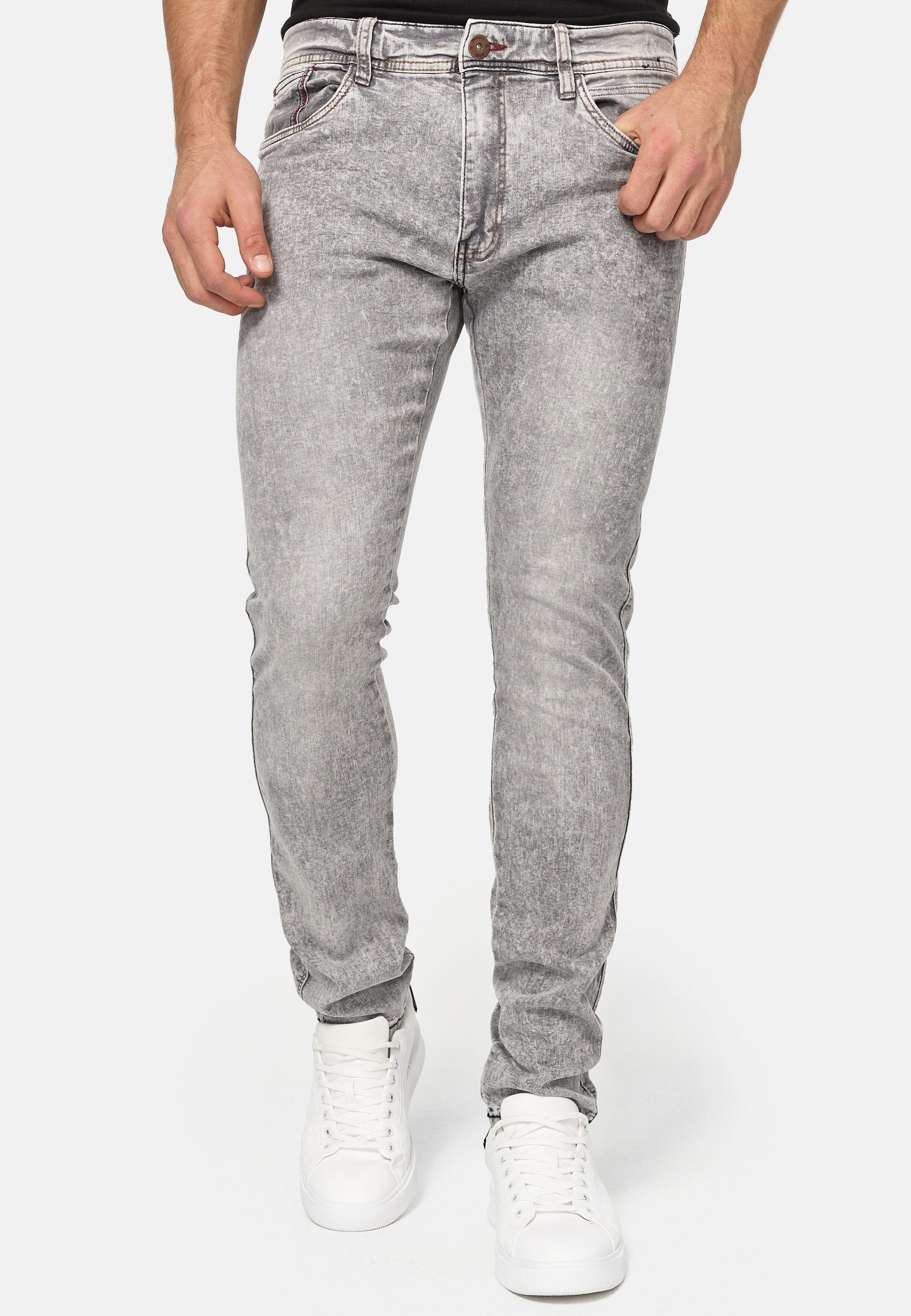 Indicode Regular-fit-Jeans Jake Vintage Grey