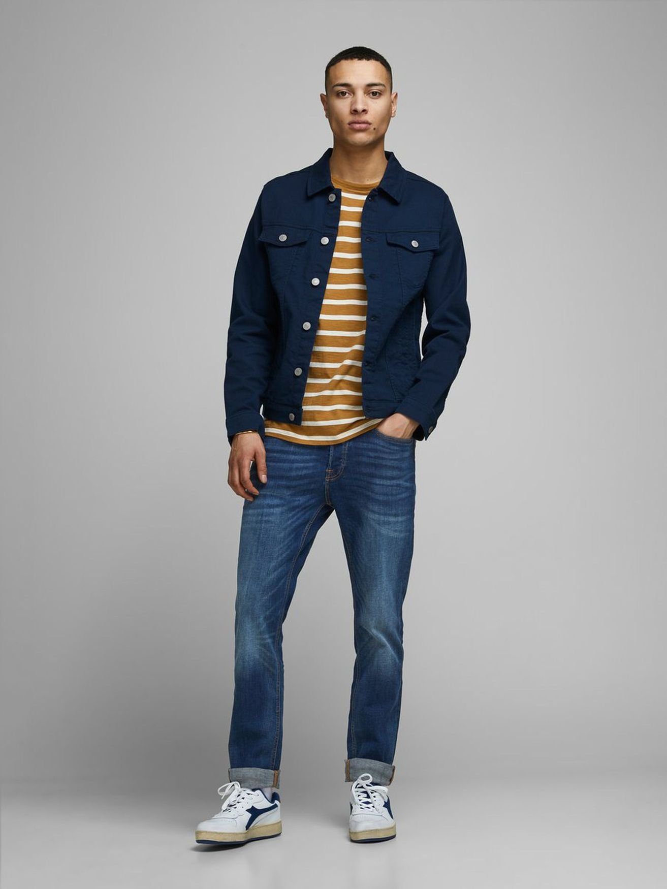 Jack & Jones Herren Jeans JJITIM JJORIGINAL AM 782 50SPS - Slim Fit - Blau günstig online kaufen