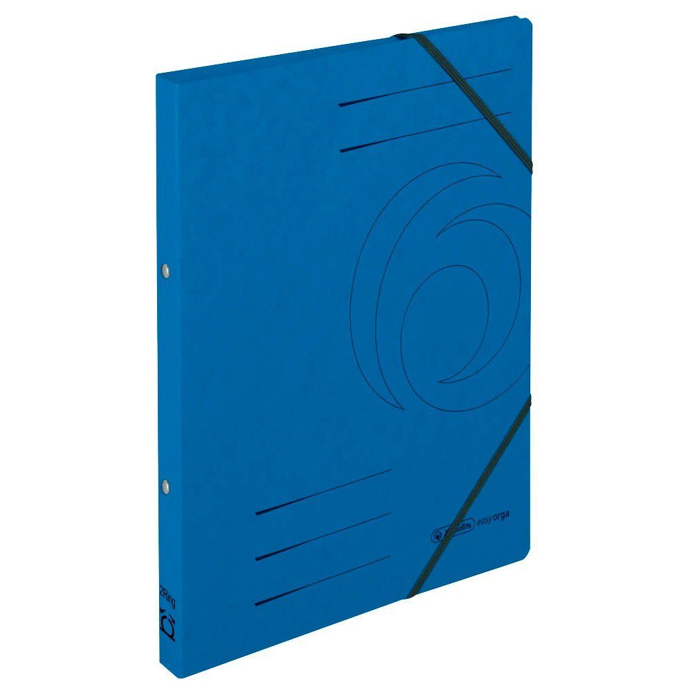 Herlitz Ringbuchmappe 1 Ringhefter Ringmappe A4 Quality - blau