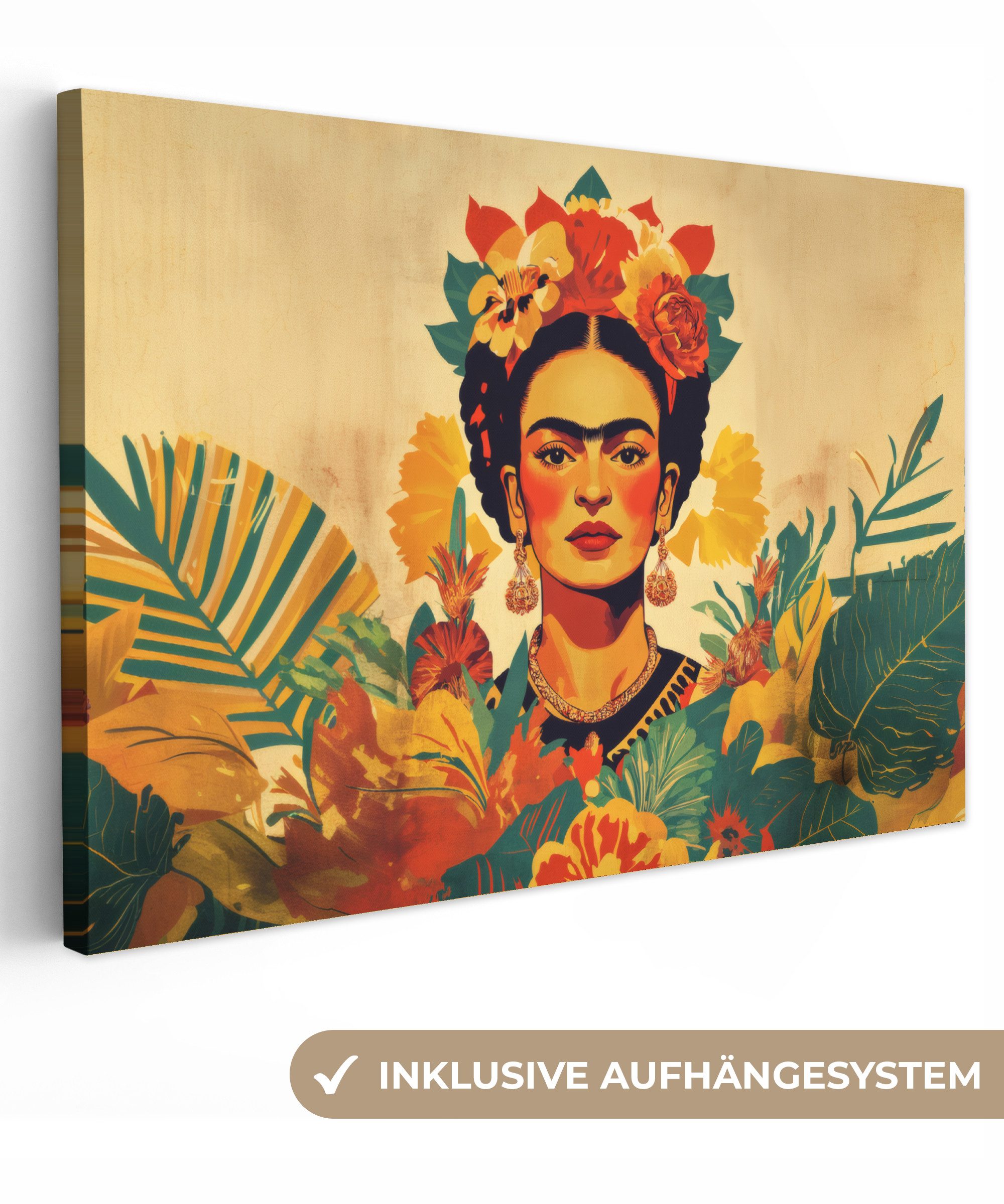 OneMillionCanvasses® Leinwandbild Feminin - Blumen - günstig online kaufen