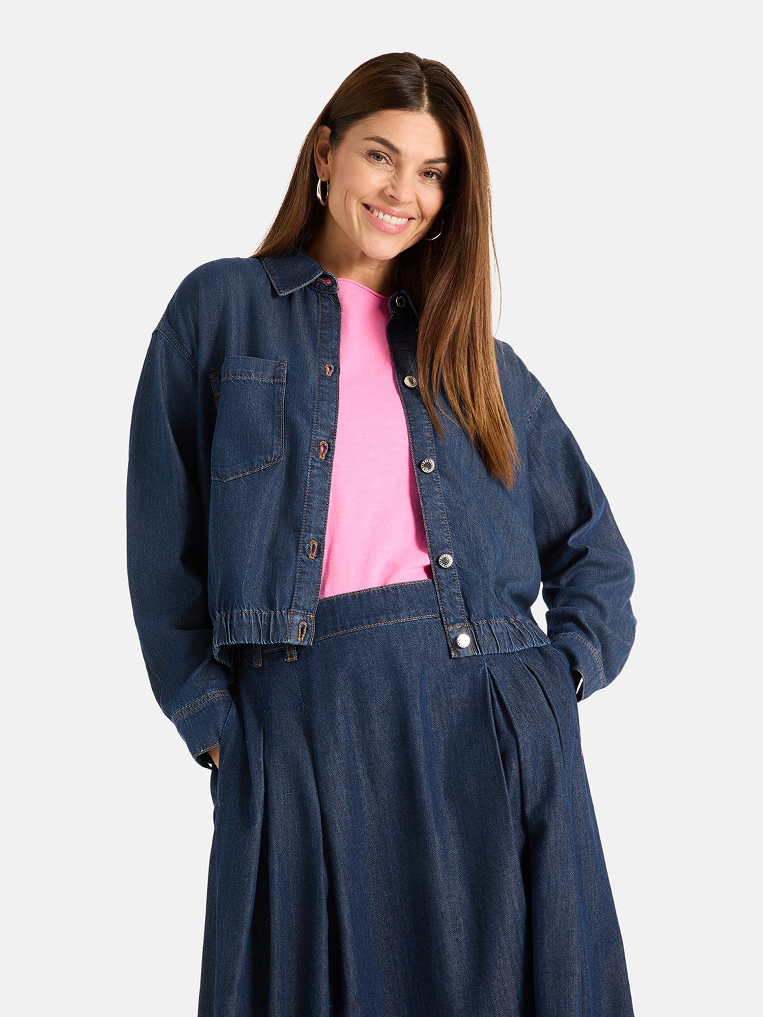 Lieblingsstück Jeansjacke CrossL mit elastischem Saum günstig online kaufen