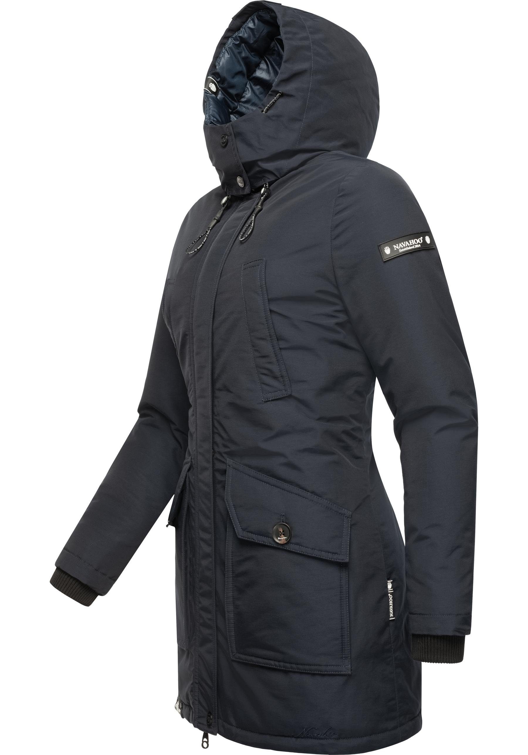 Navahoo Winterjacke Blizzardstorm Warm gefütterter Wintermantel mit Kapuze – Bild 2 von 5