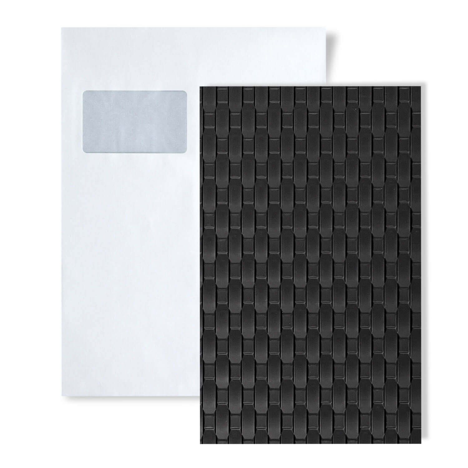 Wallface Wandpaneel S-24953-SA, BxL: 15x20 cm, (1 MUSTERSTÜCK, Produktmuster, Muster des Wandpaneels) schwarz
