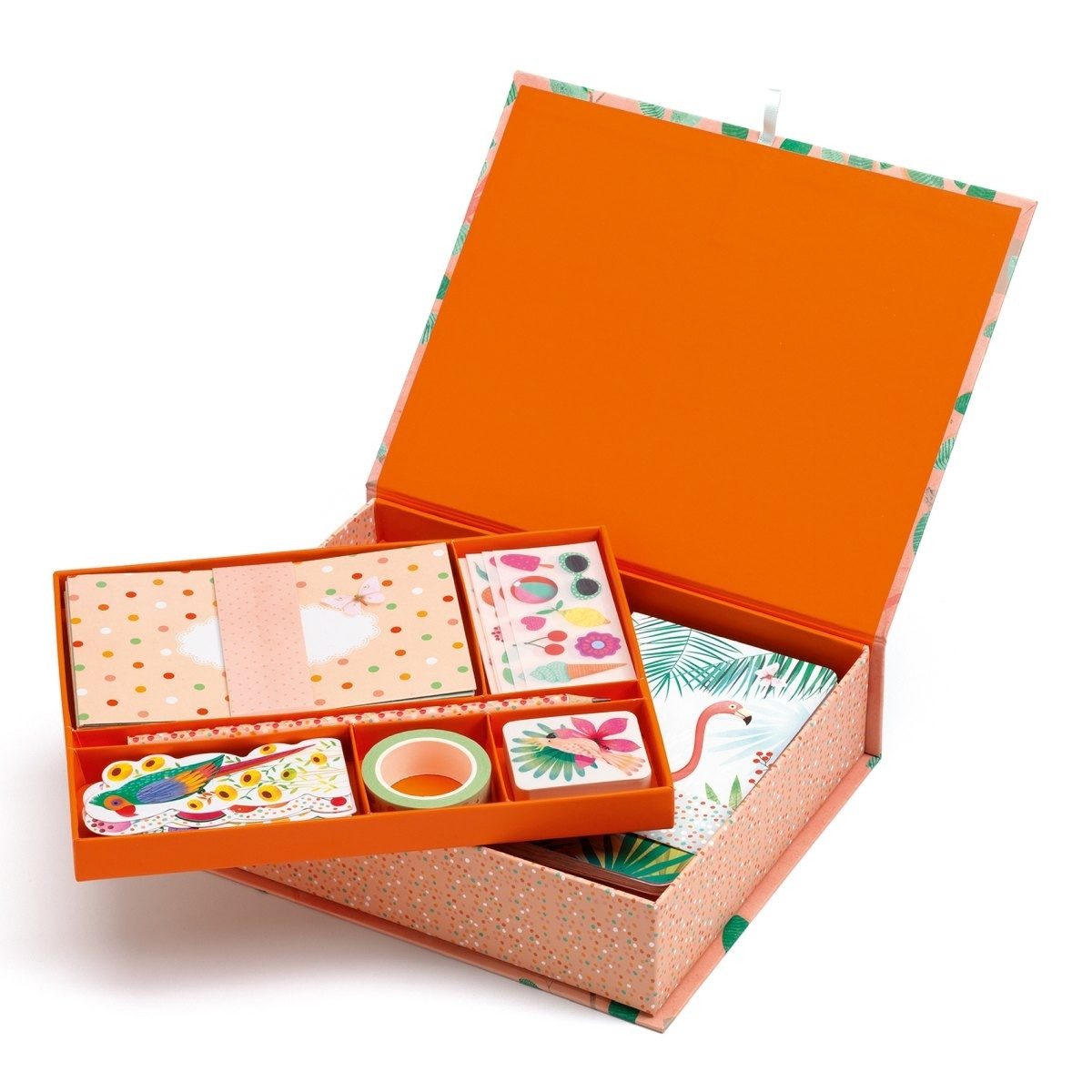 DJECO Notizbuch Papeterie-Box Schreibwaren-Geschenkbox für Kinder
