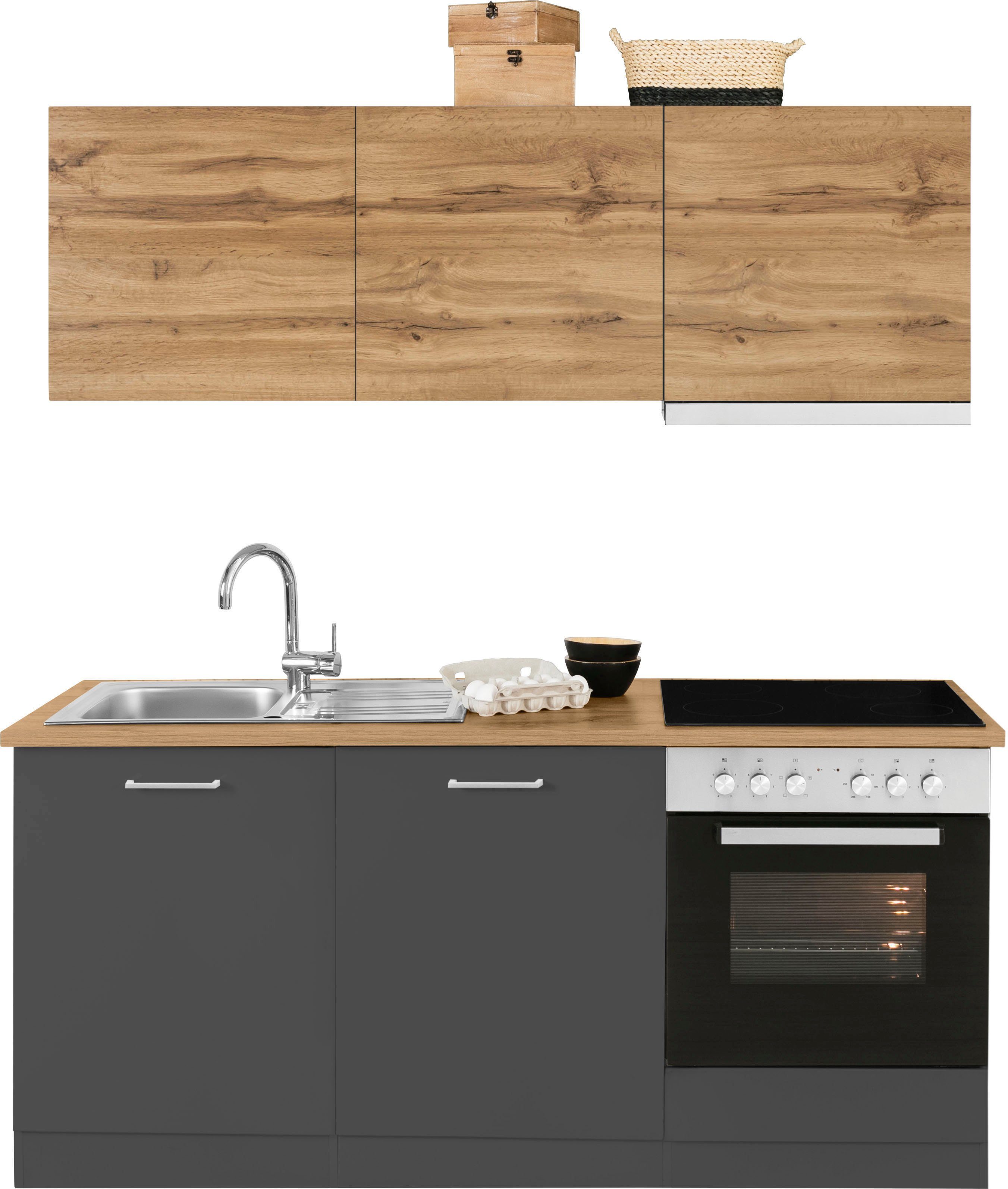 Front: grau/wotaneichefarben | Korpus: grafit