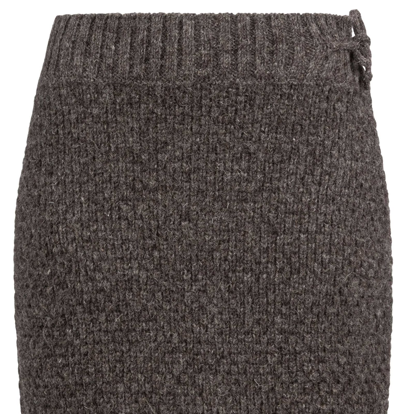 KUNST UND MAGIE Strickrock Klassischer Boho Strickrock Rock Winter Wolle