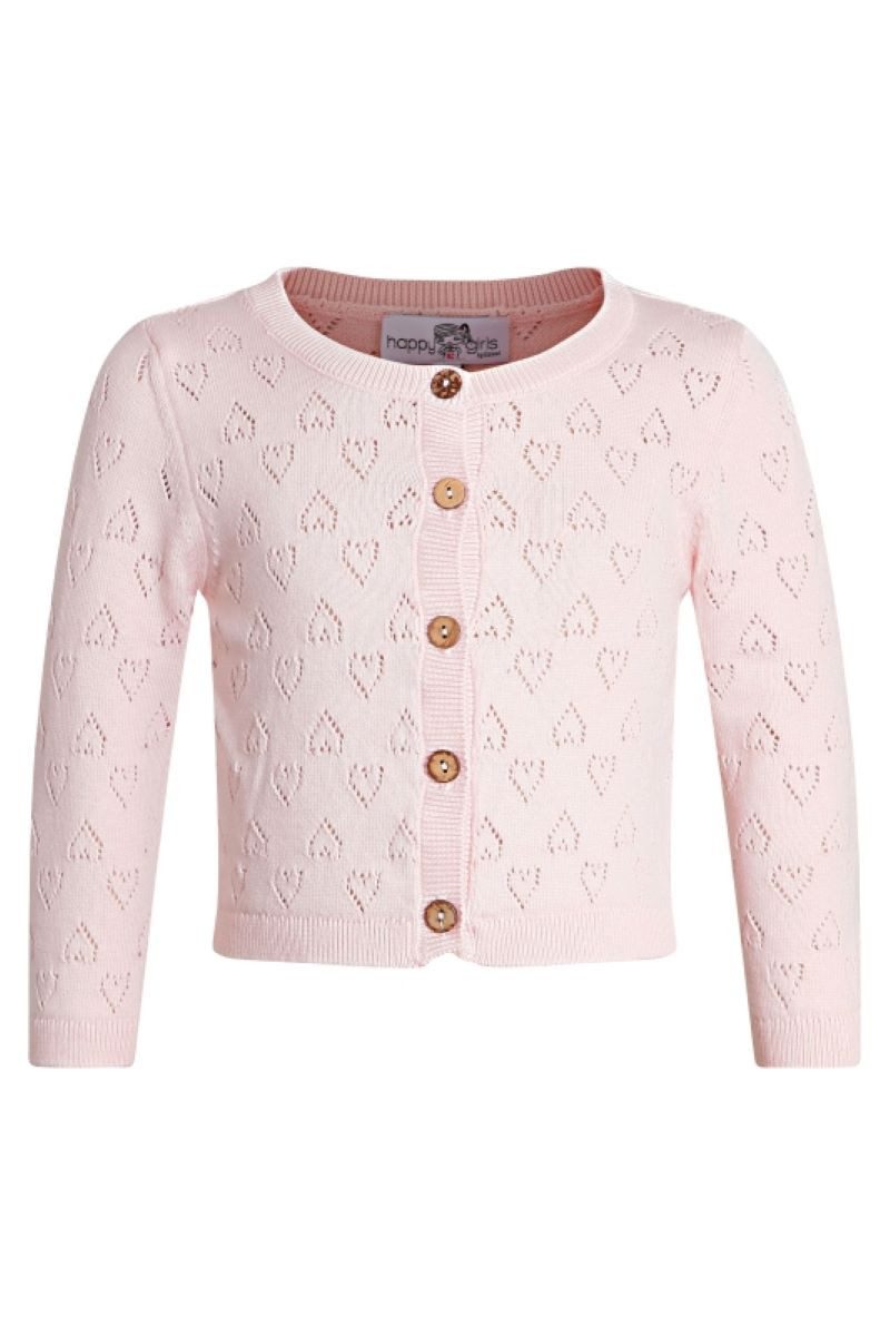 Name It Cardigan Cardigan Lochmuster Herz Mini (1-tlg) mit Rundhalsausschnitt