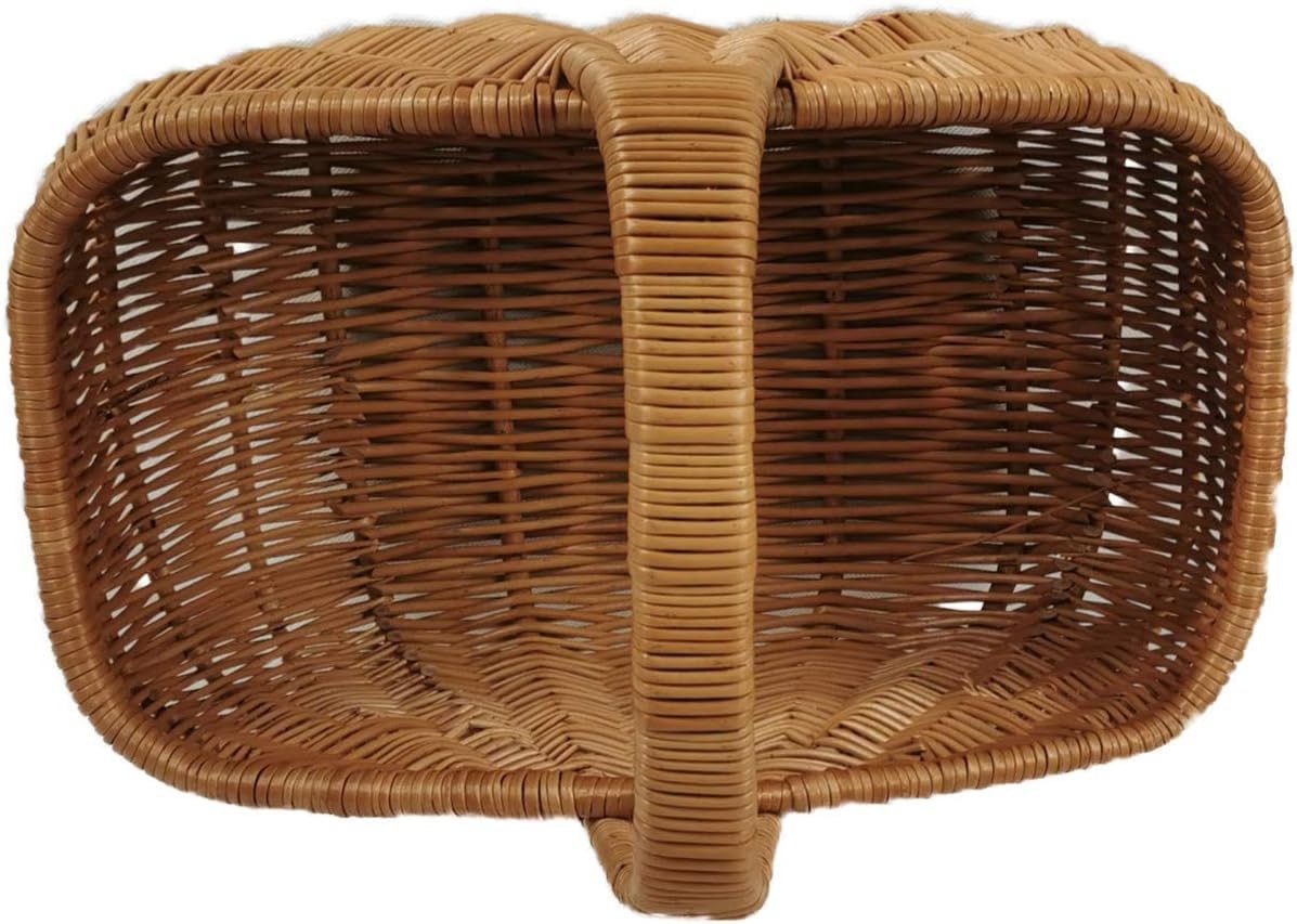 natuleo by pokuc Flaschenkorb Einkaufskorb aus Weide Braun 50x32x37 cm