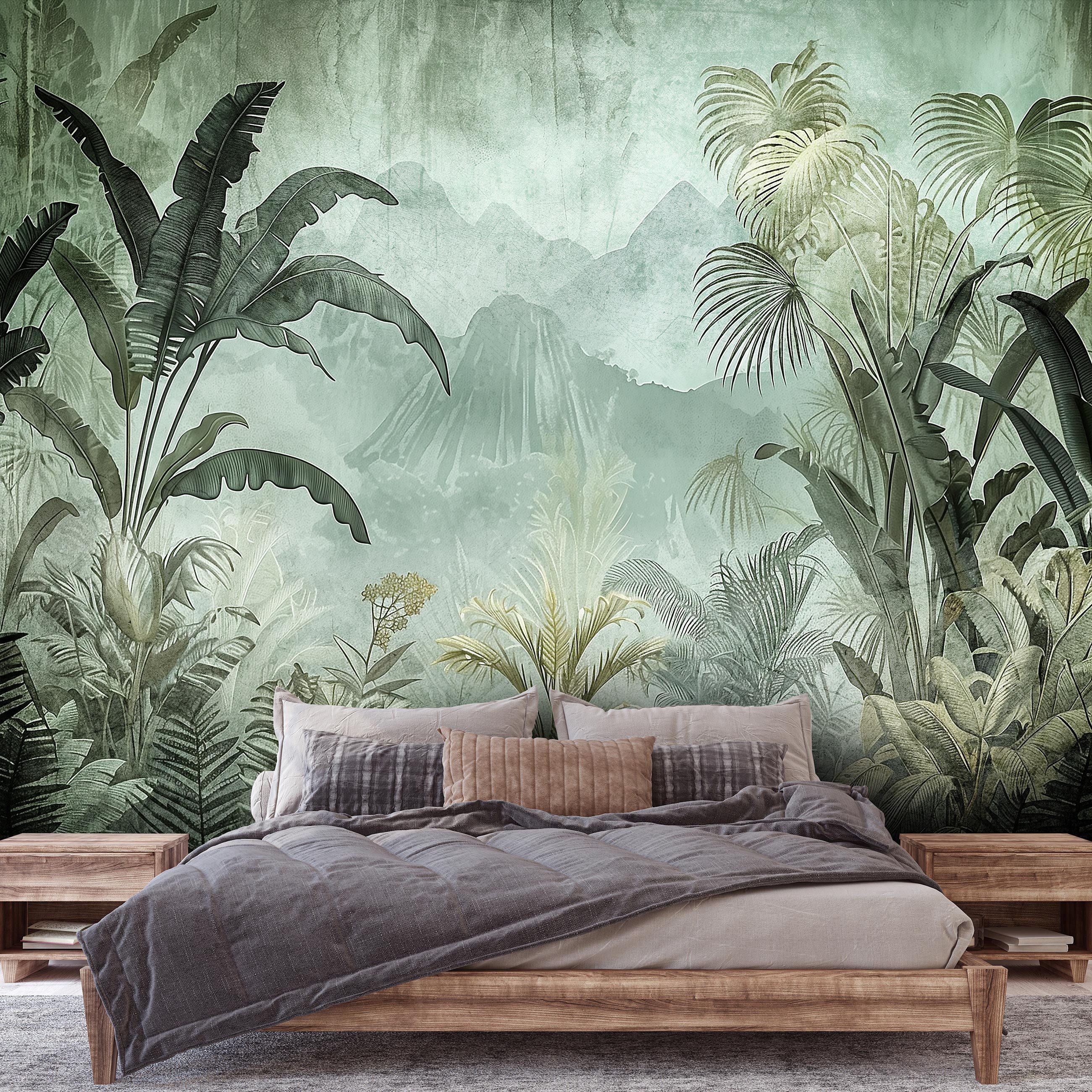 Wallarena Fototapete Dschungel Wald Blätter Vlies Tapete Wohnzimmer Schlafz günstig online kaufen