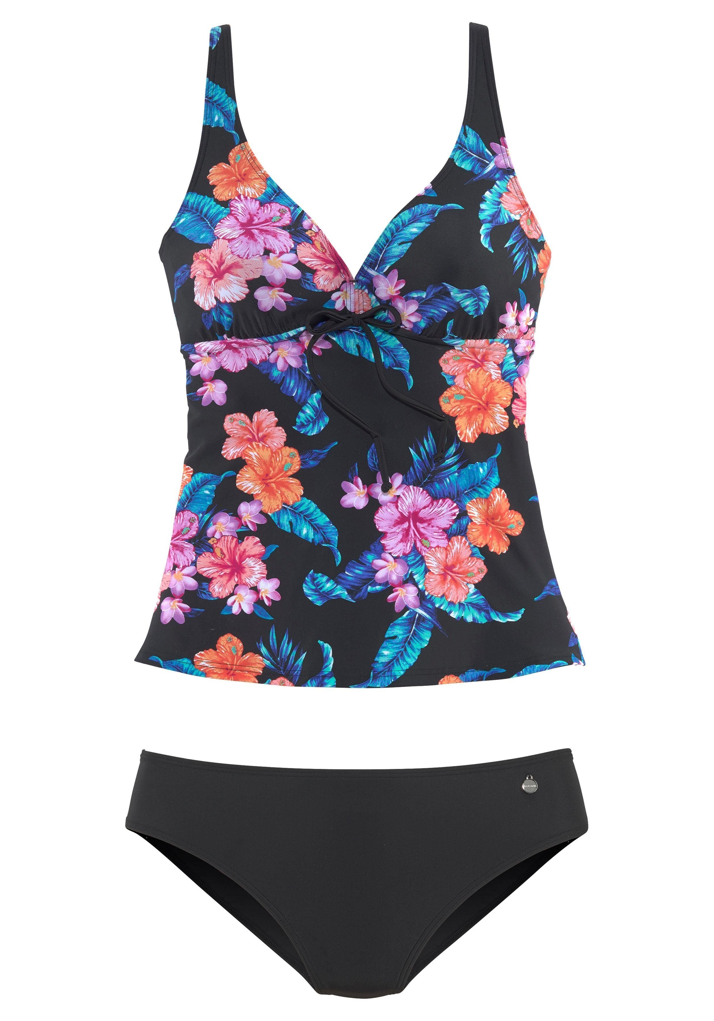 LASCANA Bügel-Tankini mit tropischem Blumenprint – Bild 2 von 5