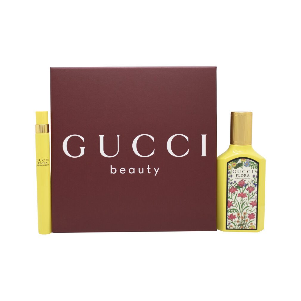 GUCCI Duft-Set Flora Gorgeous Orchid EDP 50 ml + EDP MINI 10 ml (Frau)