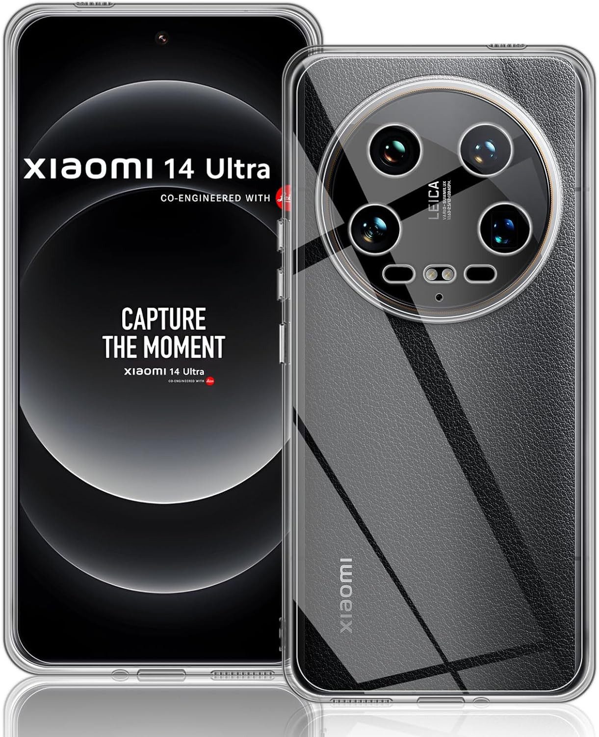 MSM Handyhülle Hülle für Xiaomi 14 Ultra Silikon Schutz Tasche Klar Slim Case
